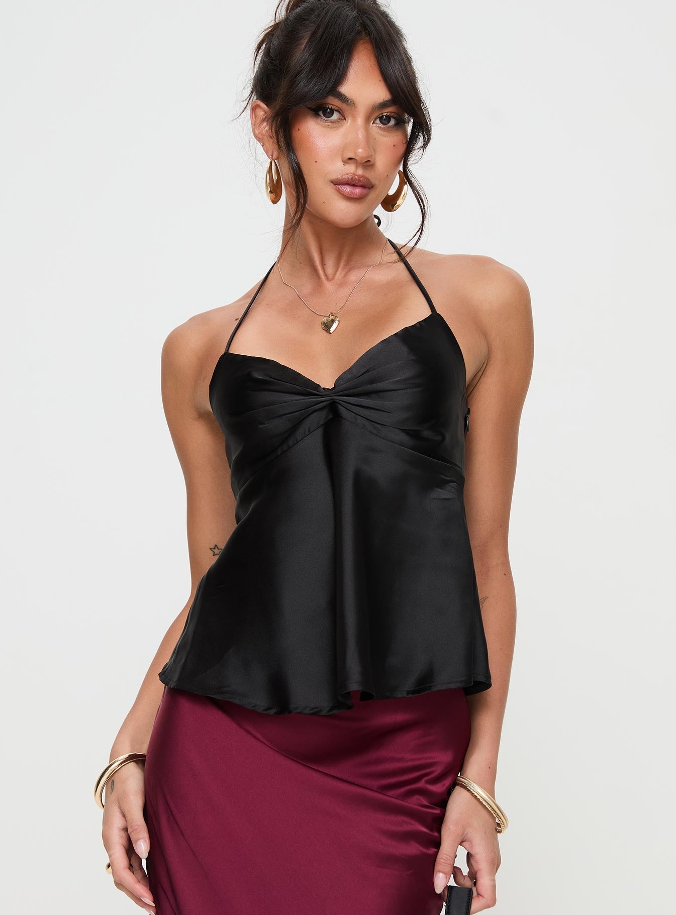 Rebel Heart Top in black ICYBOO