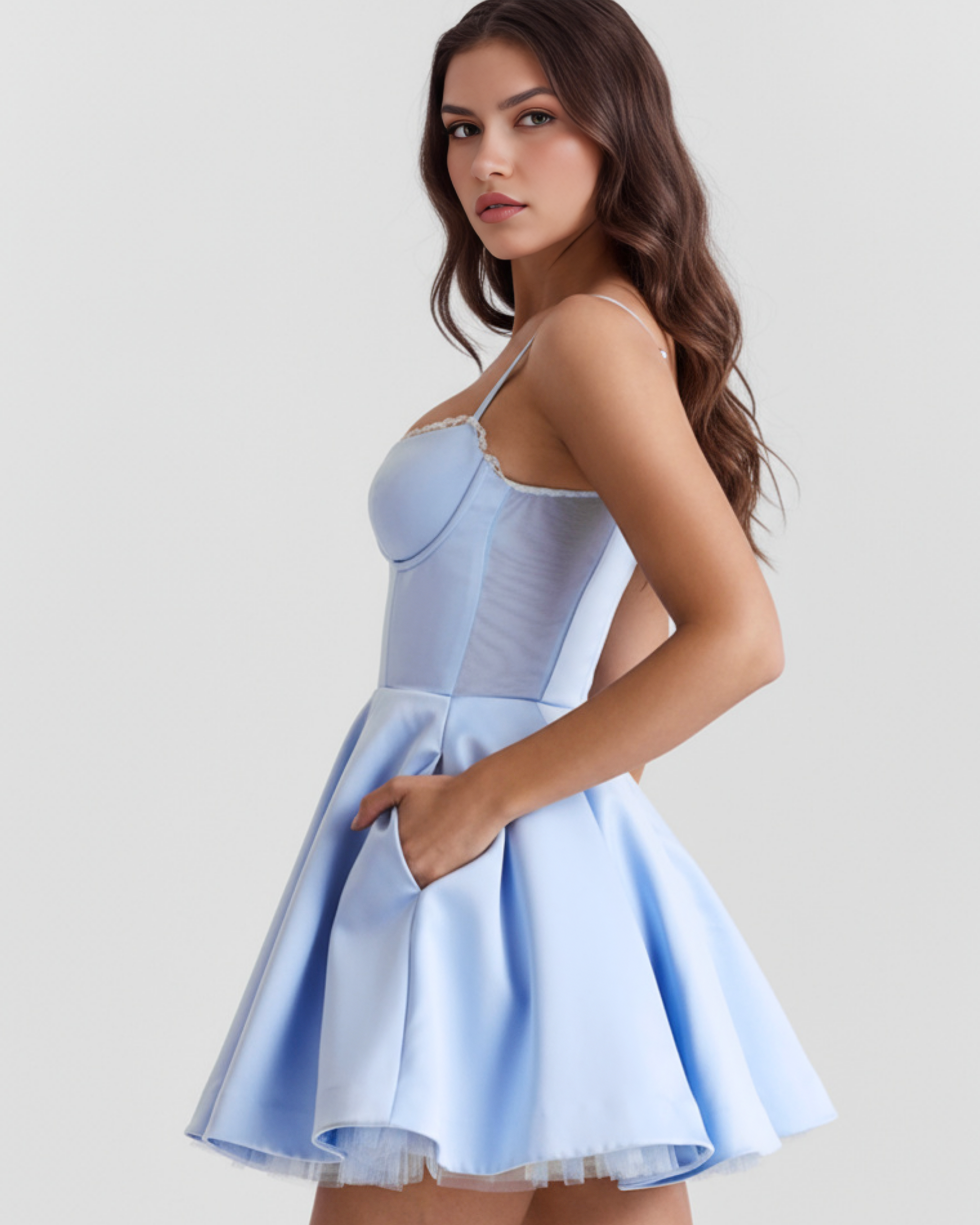 Mini Dress | Sweetheart Neckline, Tulle Skirt, Date Nights & Parties ICYBOO
