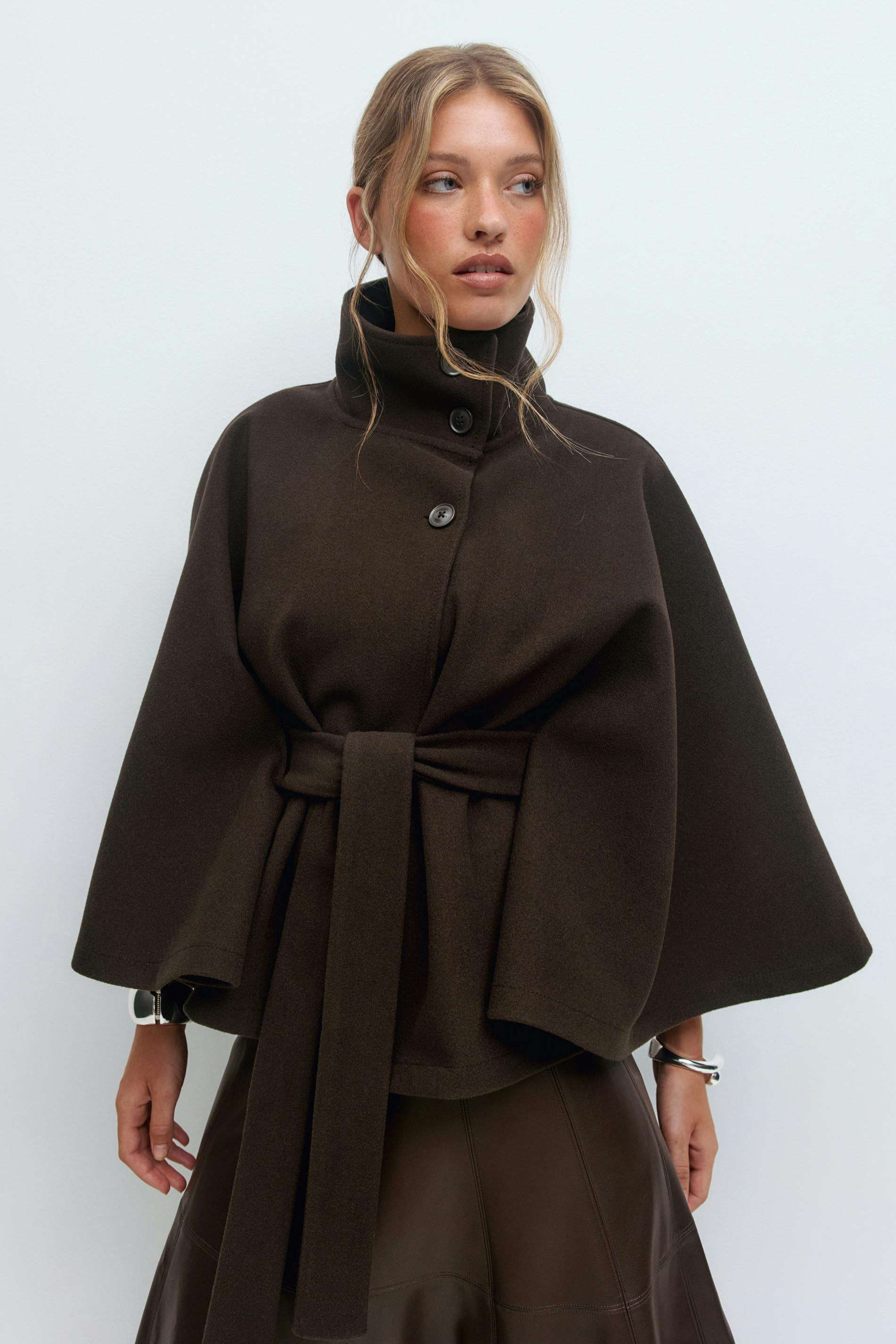 ARIA | Belted Cape Jacket ICYBOO