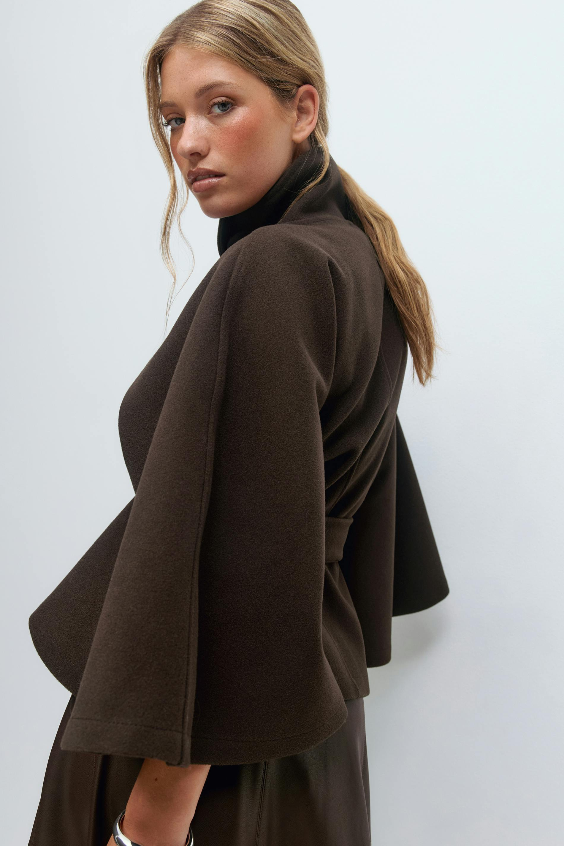 ARIA | Belted Cape Jacket ICYBOO