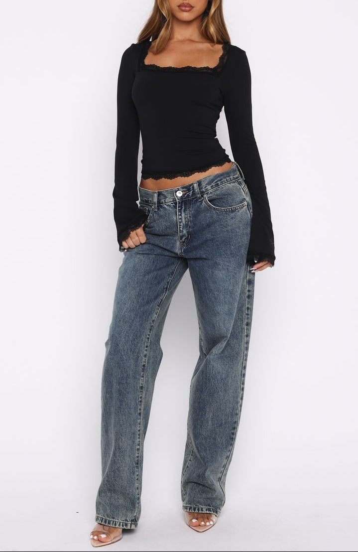 Lily Full Sleeve Top in White ICYBOO