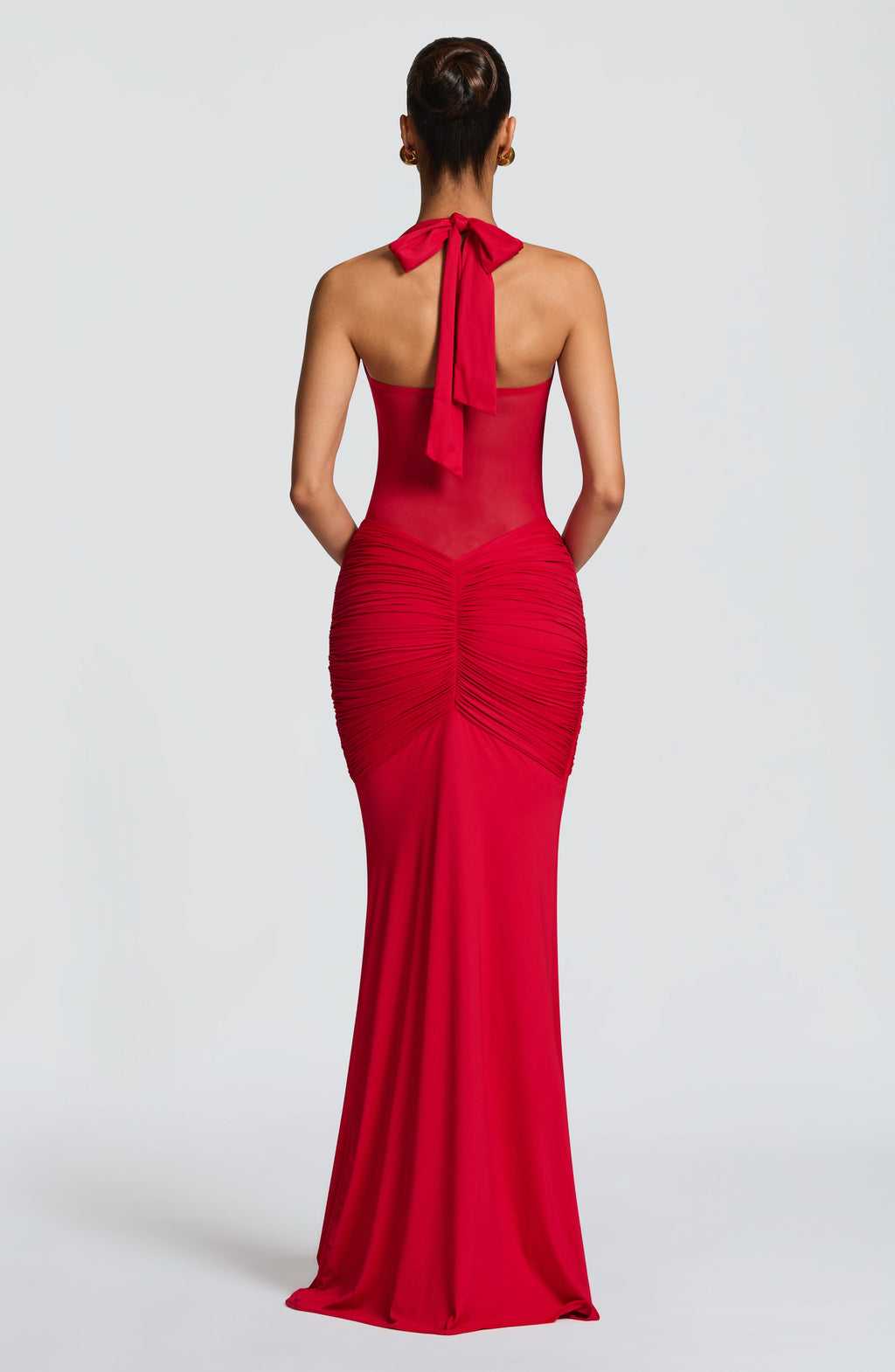 Carla Meshplay Maxi Dress - Red ICYBOO