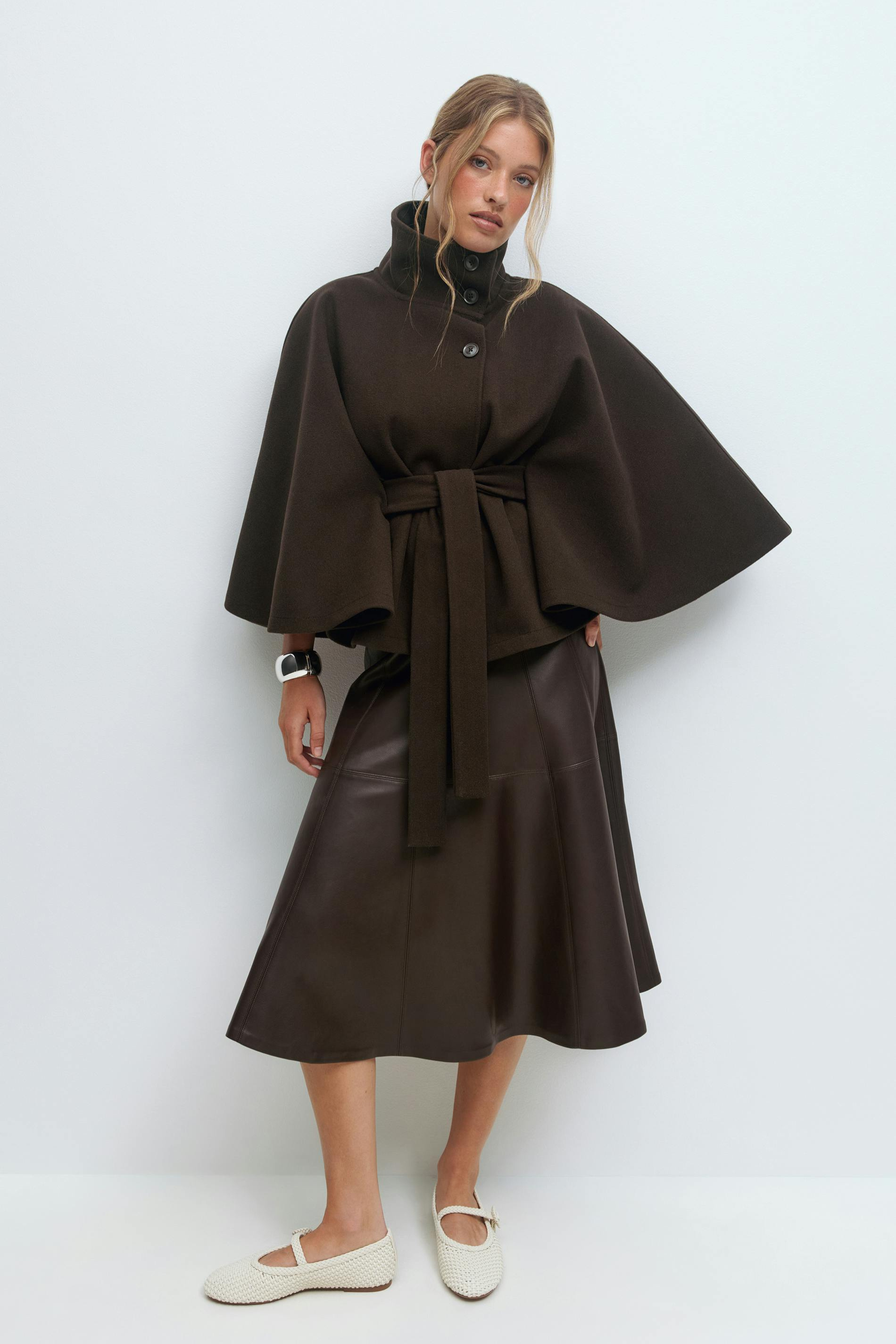 ARIA | Belted Cape Jacket ICYBOO