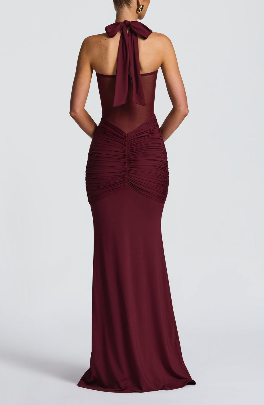 Carla Meshplay Maxi Dress - Red ICYBOO