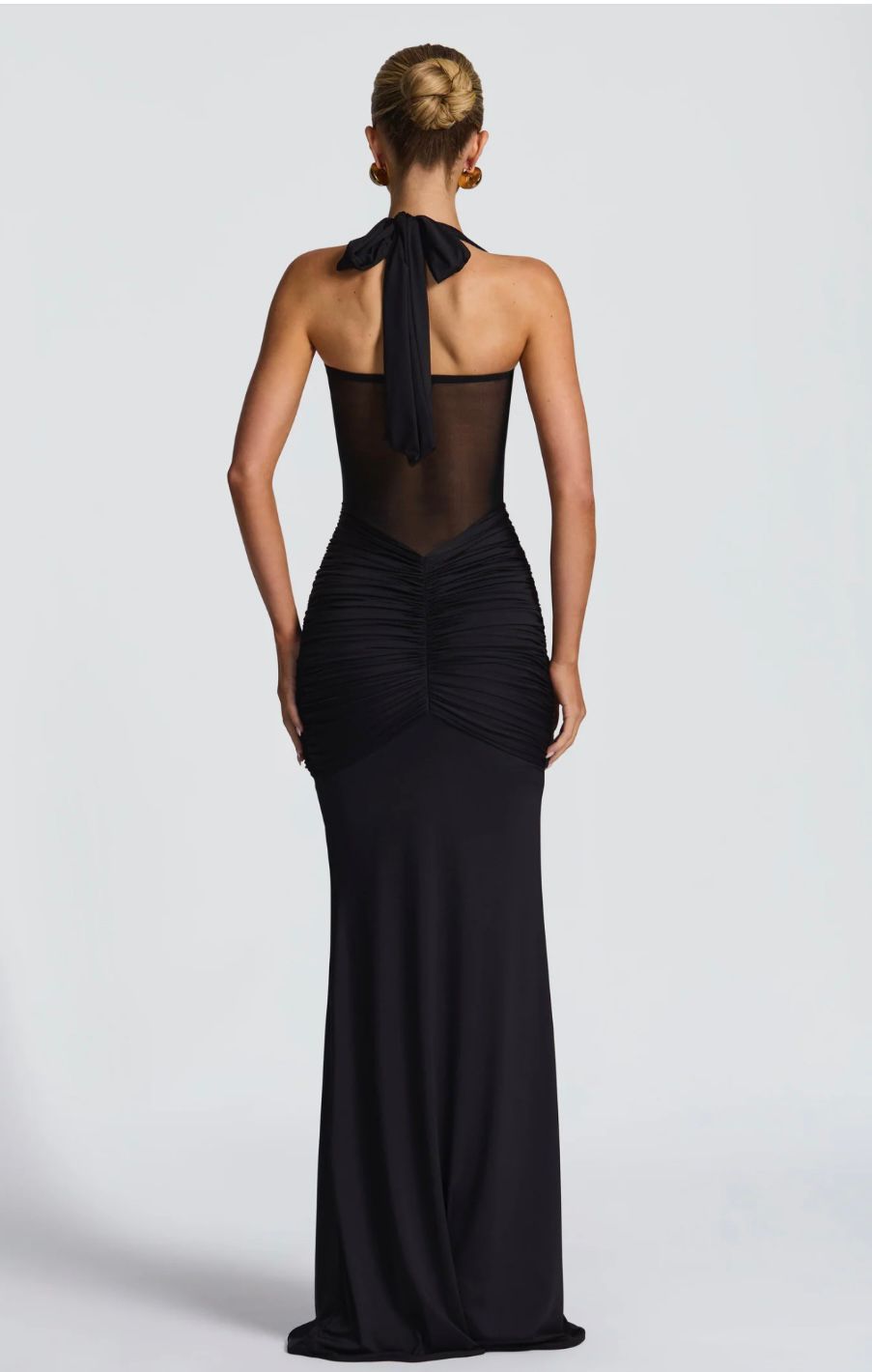 Carla Meshplay Maxi Dress - Black ICYBOO