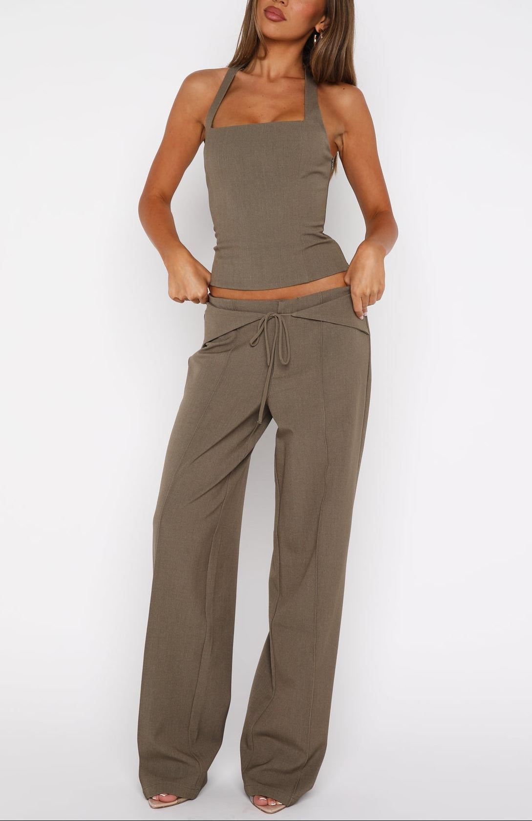 Olivia Olive Co-ord Set ICYBOO