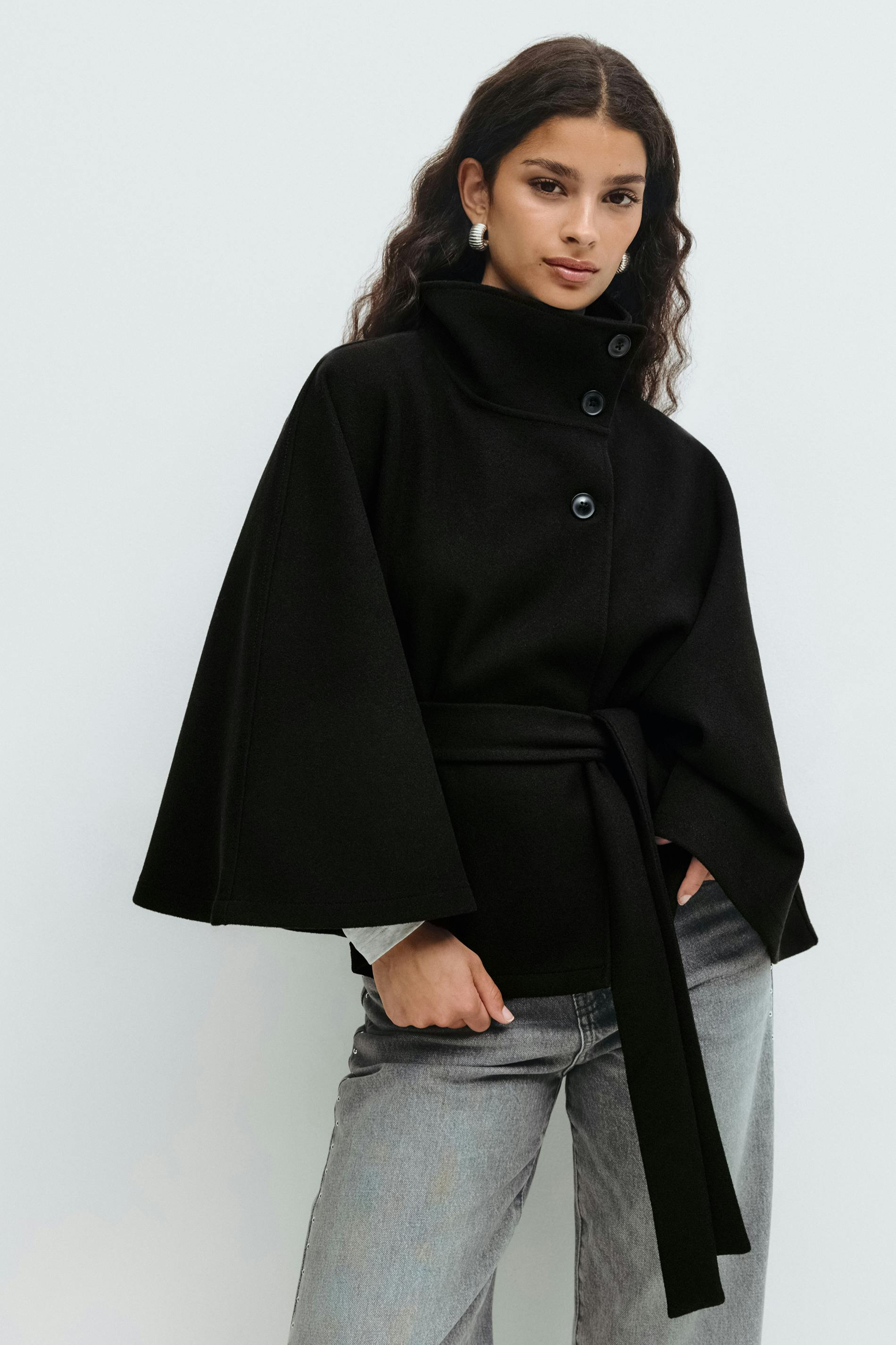 ARIA | Belted Cape Jacket ICYBOO
