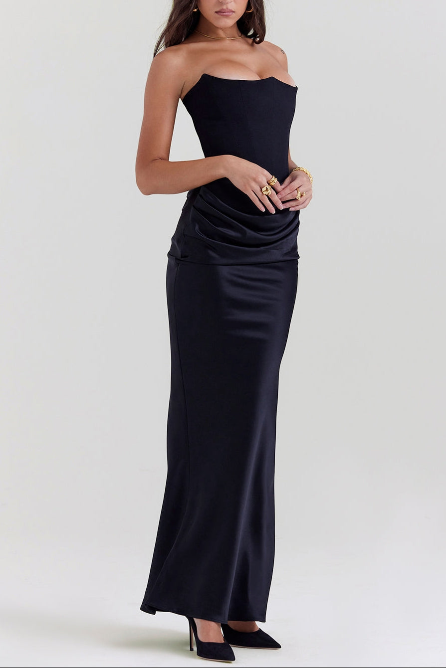 Midnight Siren Corset maxi Dress ICYBOO
