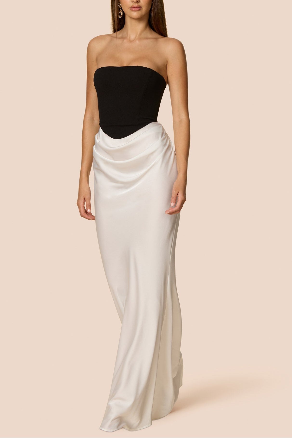 Mary Angela Maxi Gown in NavyBlue ICYBOO