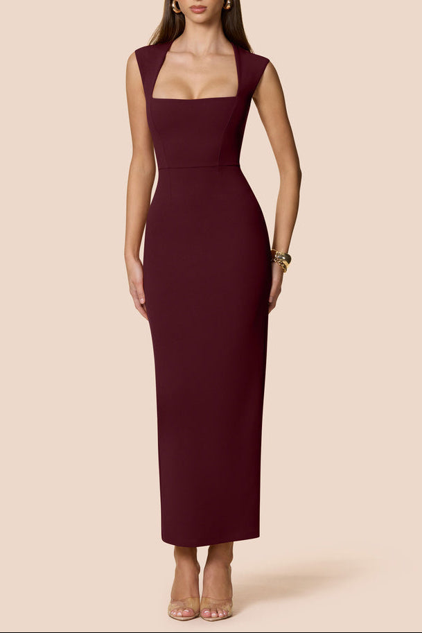Helena Maxi Dress in Wine ICYBOO