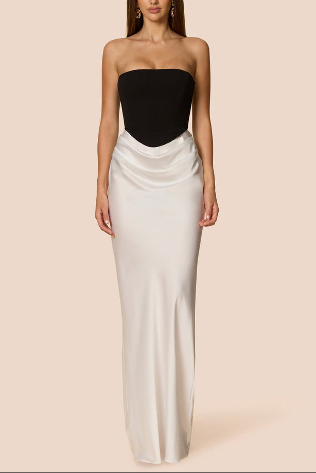 Mary Angela Maxi Gown in NavyBlue ICYBOO