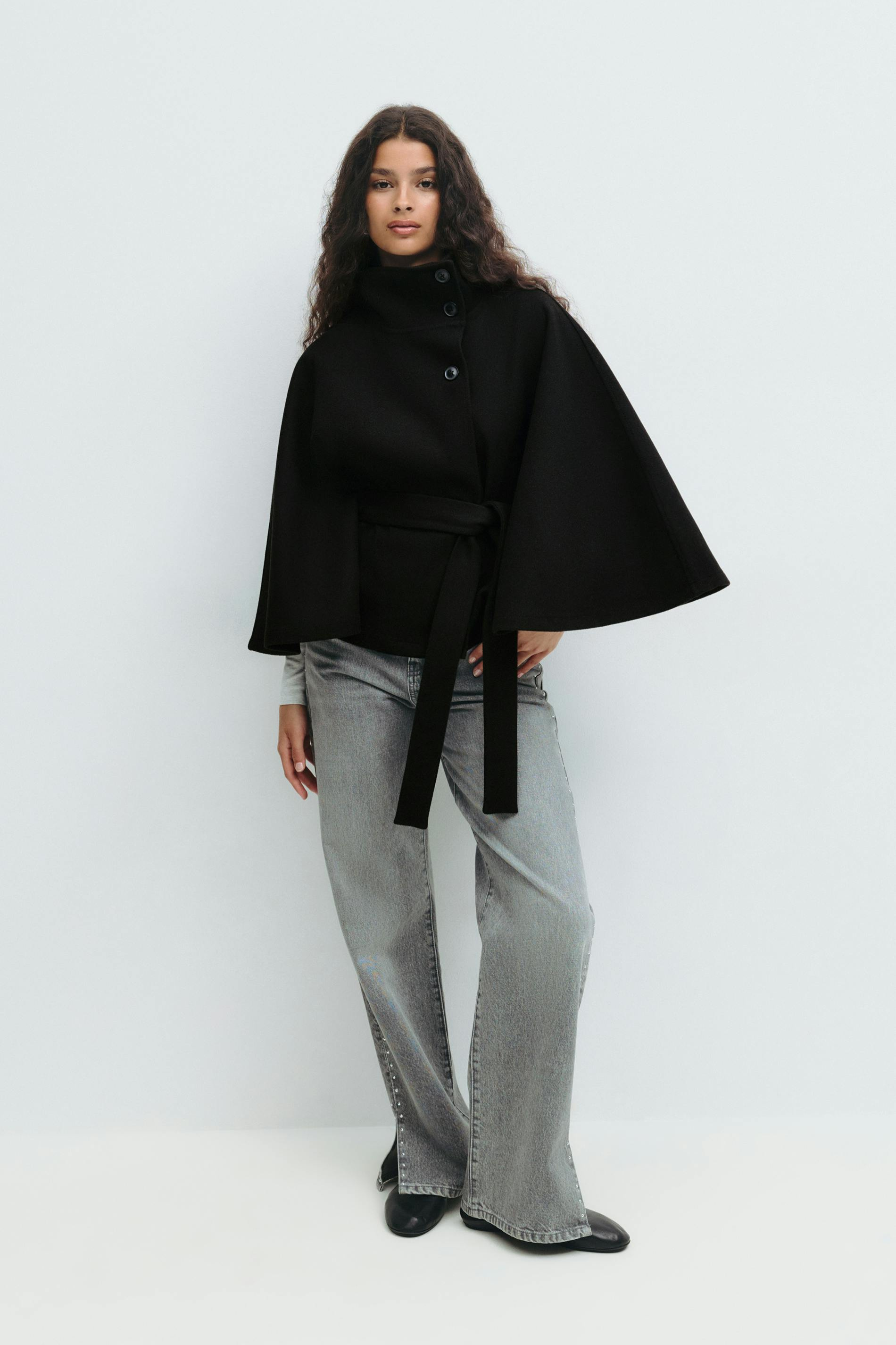 ARIA | Belted Cape Jacket ICYBOO