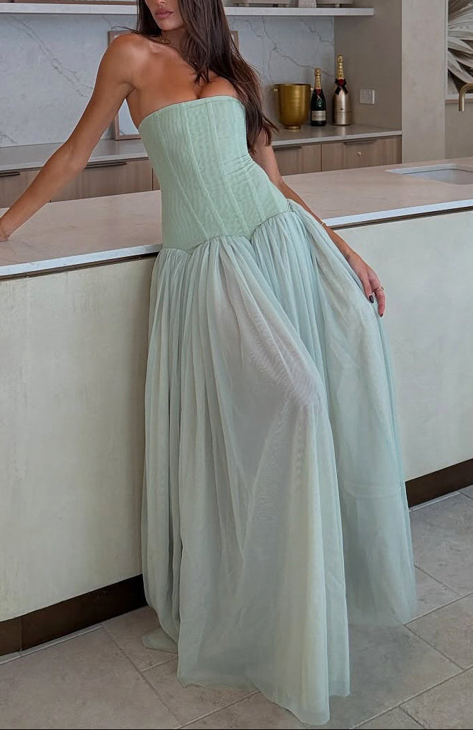 Aria Mint Maxi Dress ICYBOO