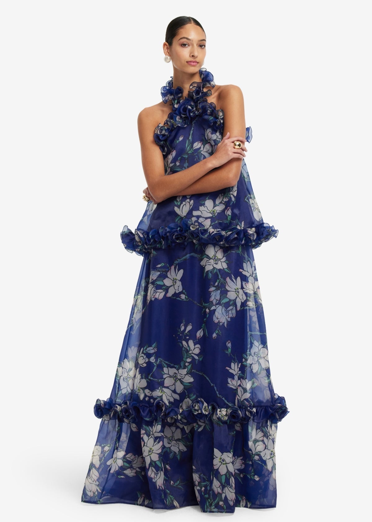 Midnight Magnolia Michelle Top & Paige Skirt Set ICYBOO