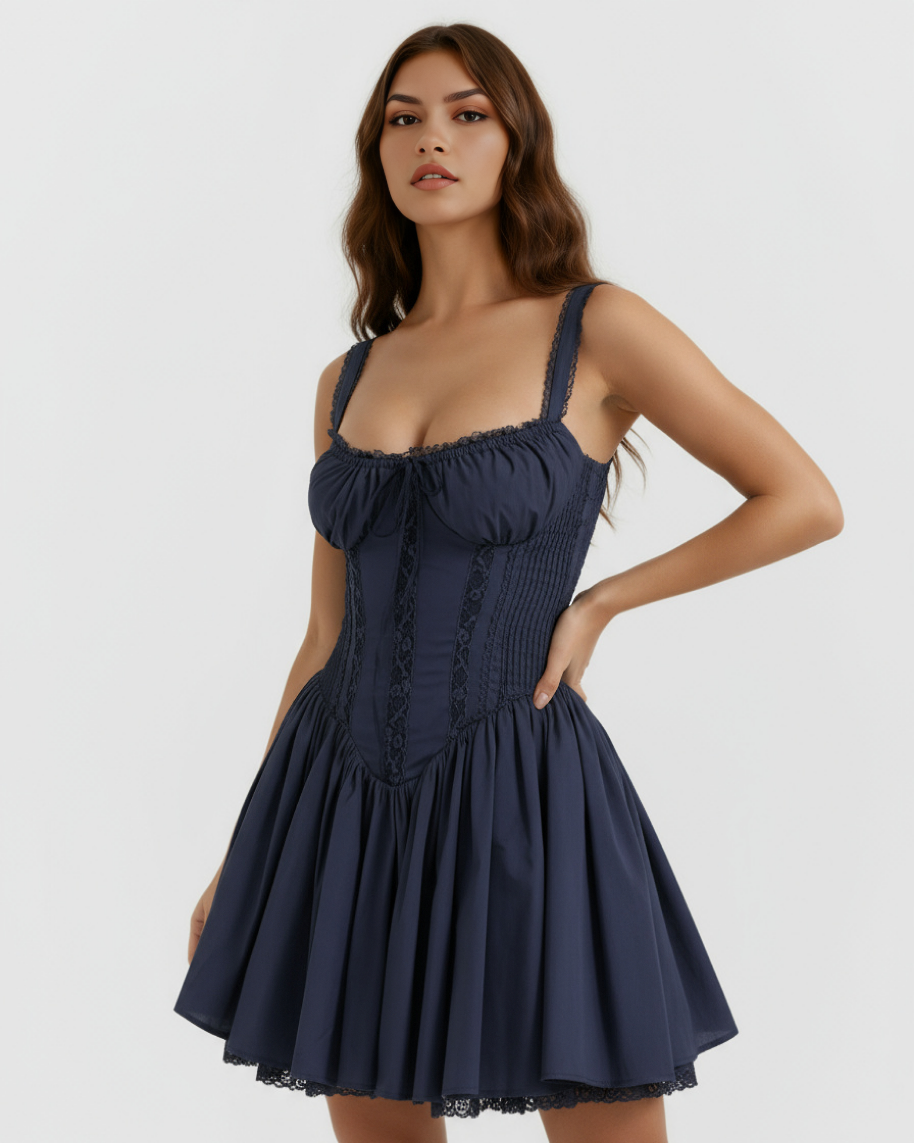 Mini Dress | Soft Girl Style, Sweetheart Neckline, Date Nights & Brunches ICYBOO