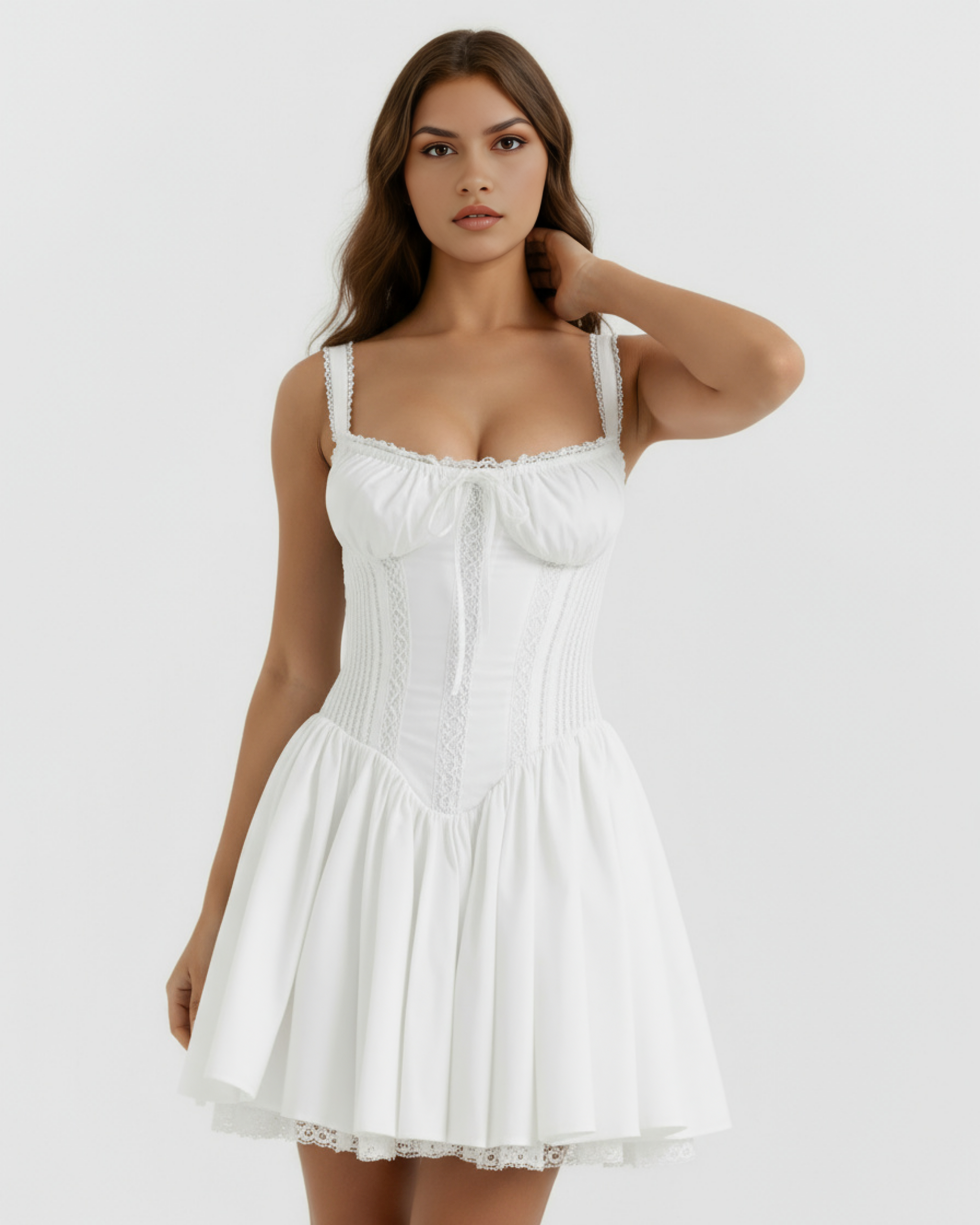 Mini Dress | Soft Girl Style, Sweetheart Neckline, Romantic Dates & Brunches ICYBOO