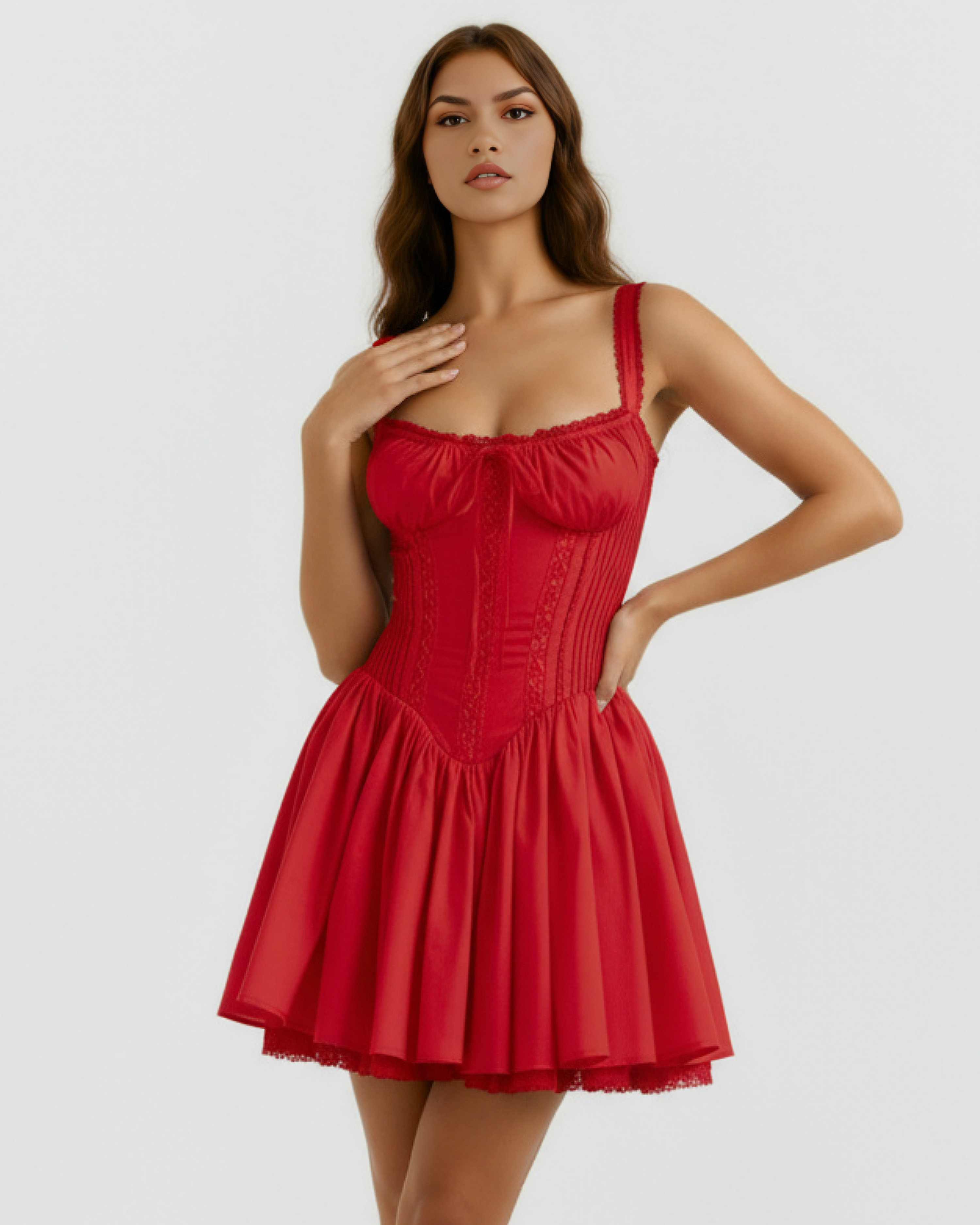 Mini Dress | Soft Girl Style, Sweetheart Neckline, Date Nights & Garden Parties ICYBOO