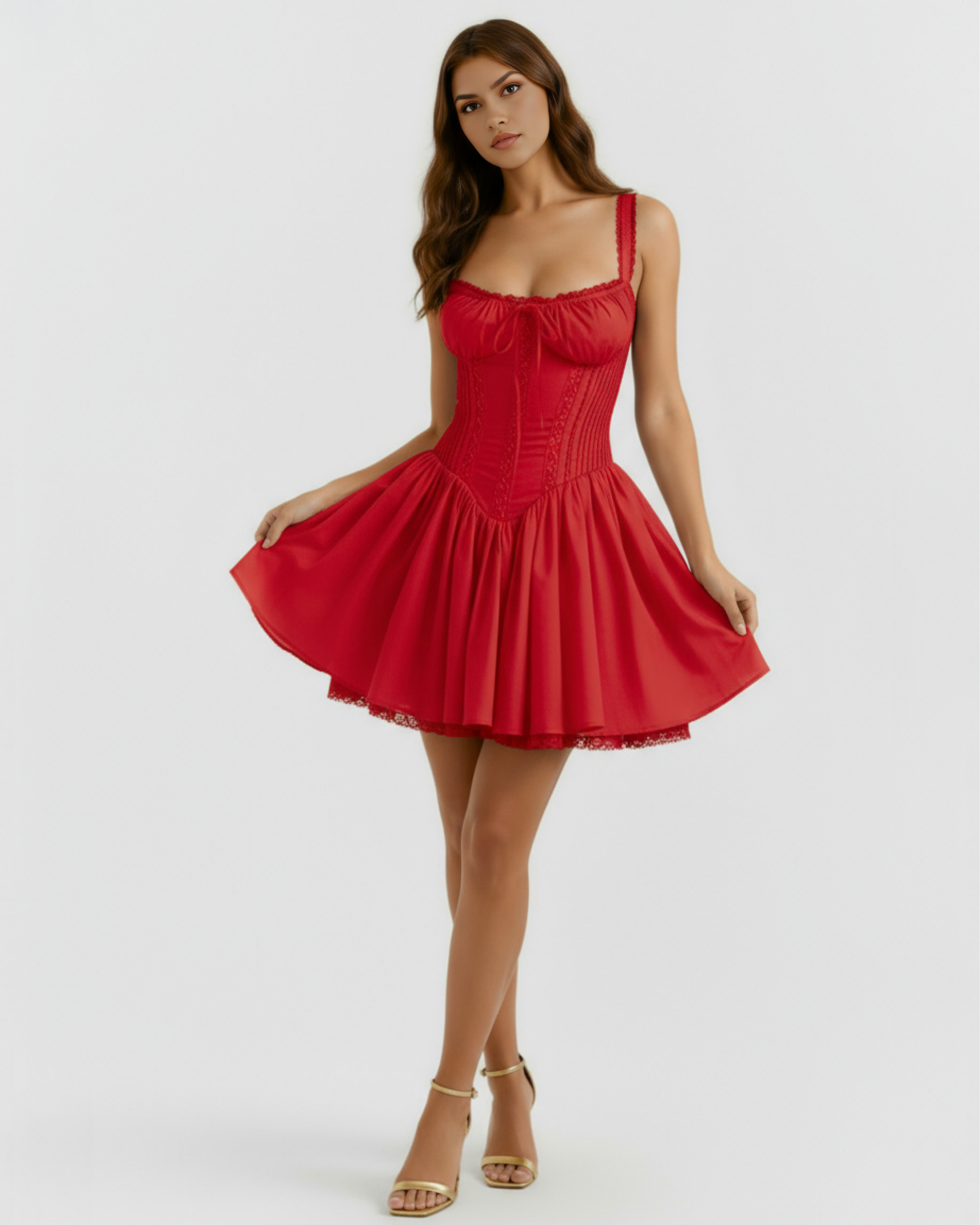 Mini Dress | Soft Girl Style, Sweetheart Neckline, Date Nights & Garden Parties ICYBOO