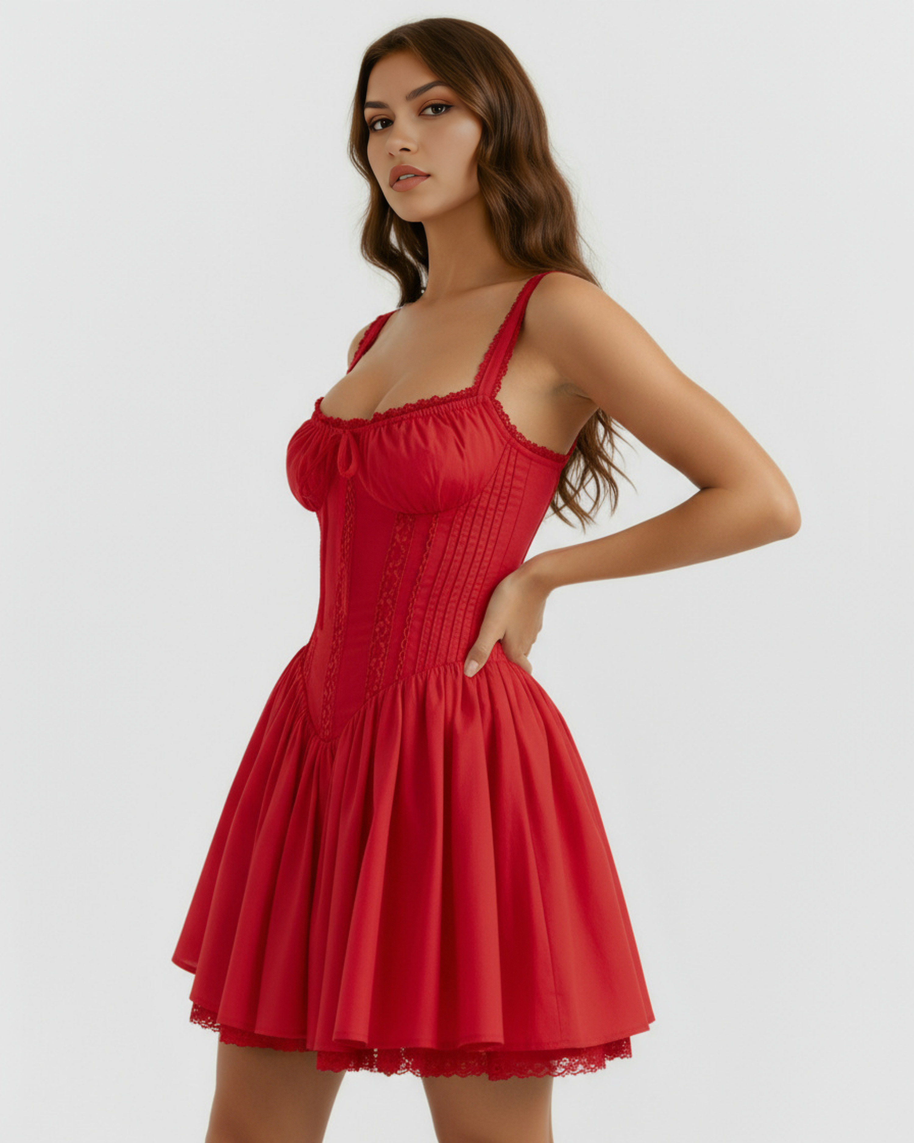 Mini Dress | Soft Girl Style, Sweetheart Neckline, Date Nights & Garden Parties ICYBOO