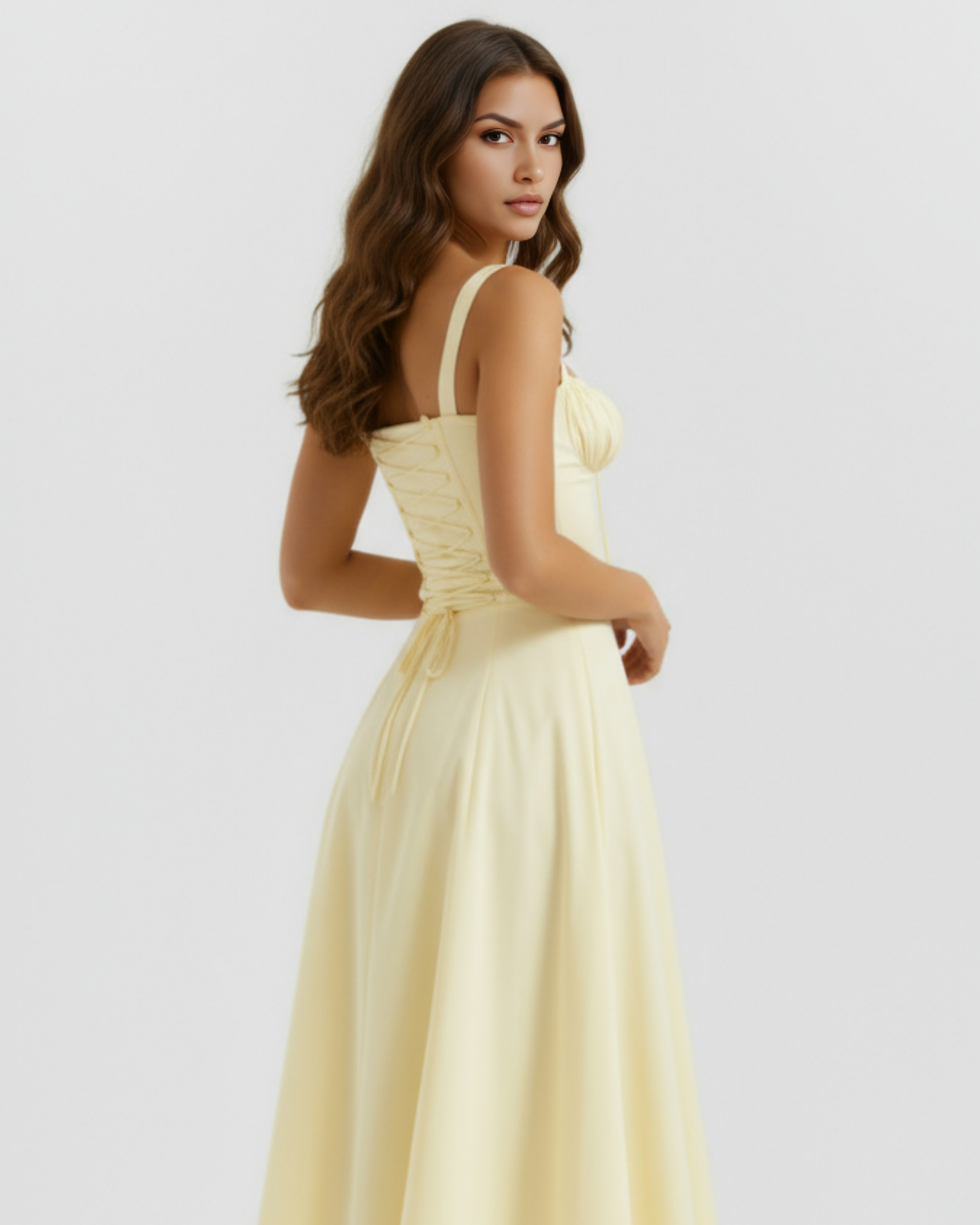 Dress | Buttercup Stretch Cotton, Corseted Bodice, Garden Parties & Dates ICYBOO
