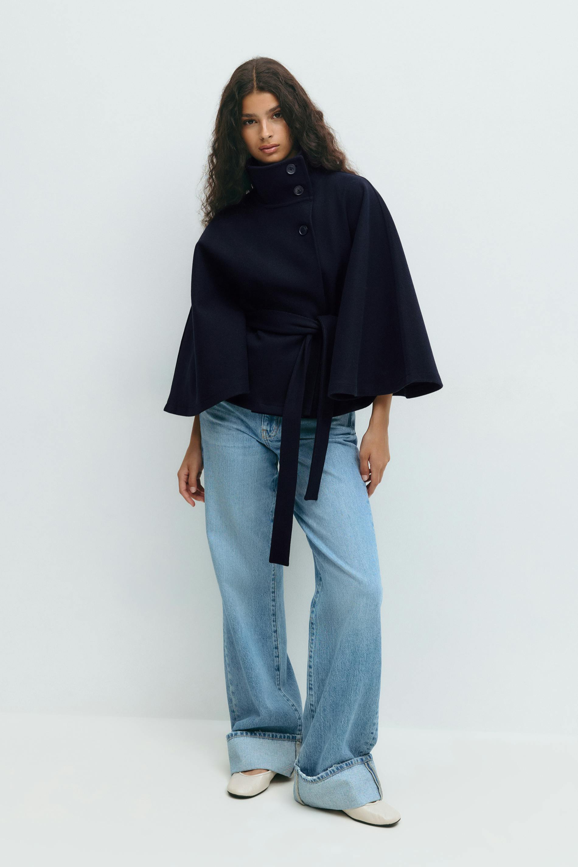 ARIA | Belted Cape Jacket ICYBOO