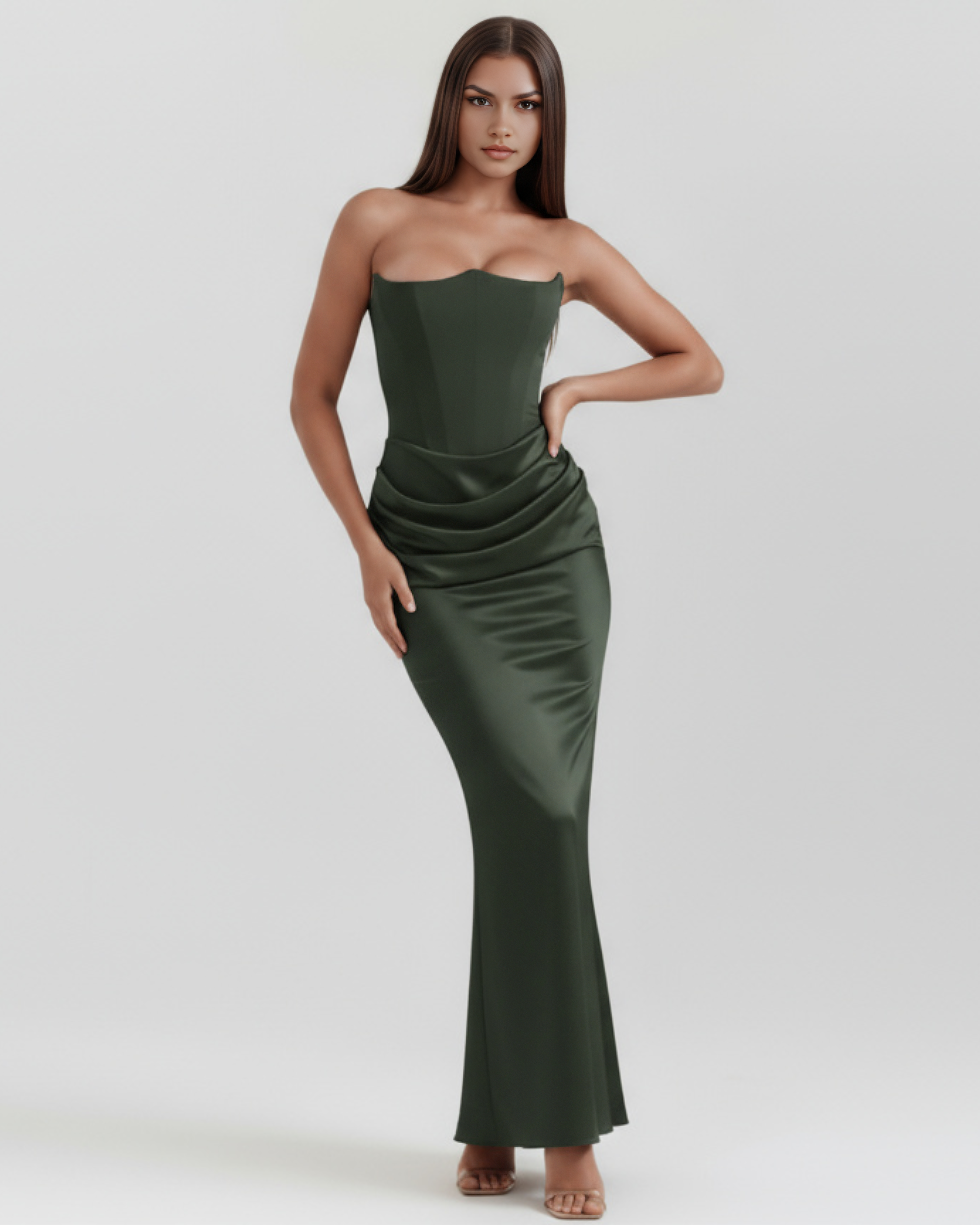 Corset Dress | Almond Muse Style, Boned Bodice, Glamorous Events ICYBOO