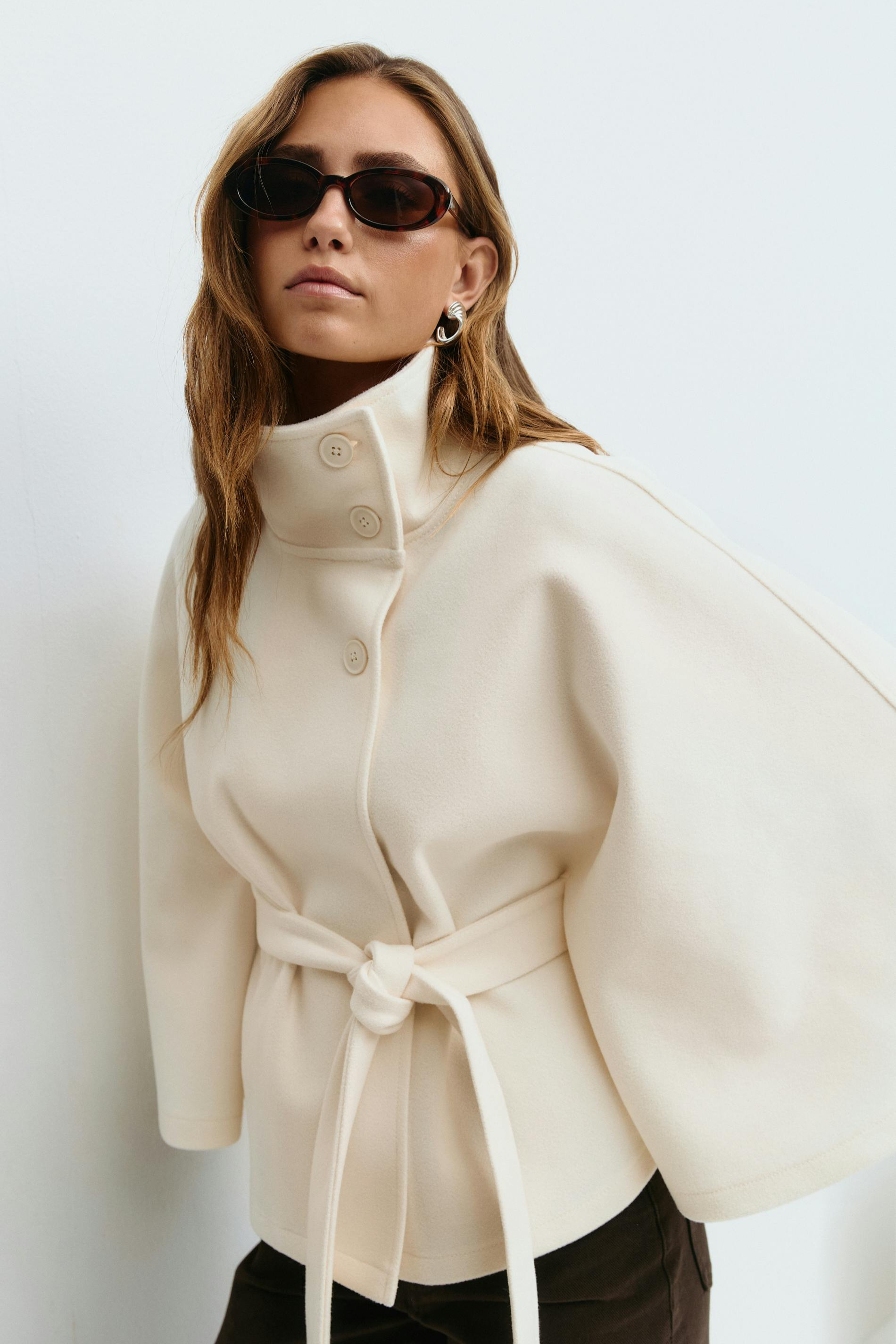 ARIA | Belted Cape Jacket ICYBOO