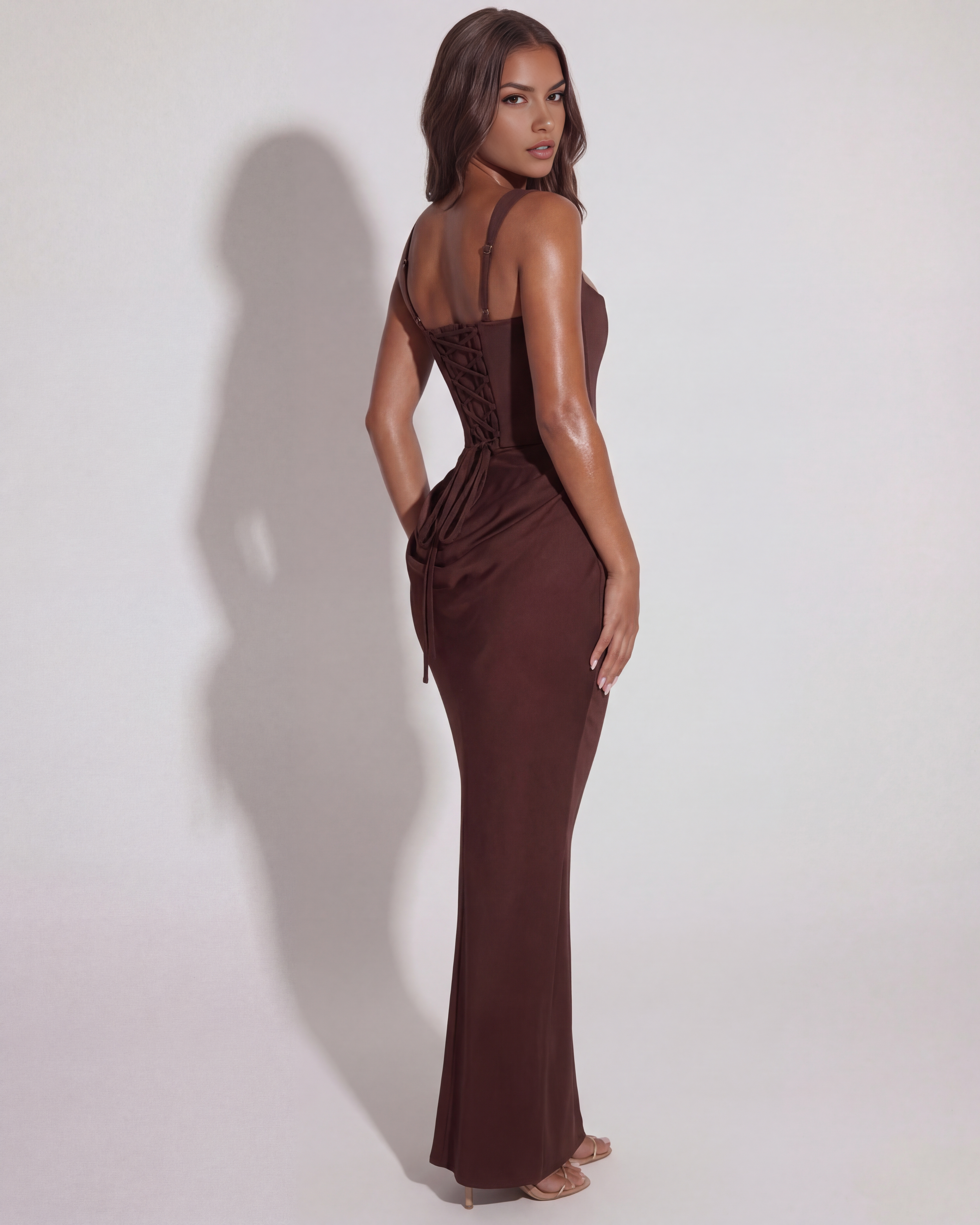 Evening Gown | Eleonora Maxi, Satin, Sculpted Bodice, Black-Tie Events ICYBOO