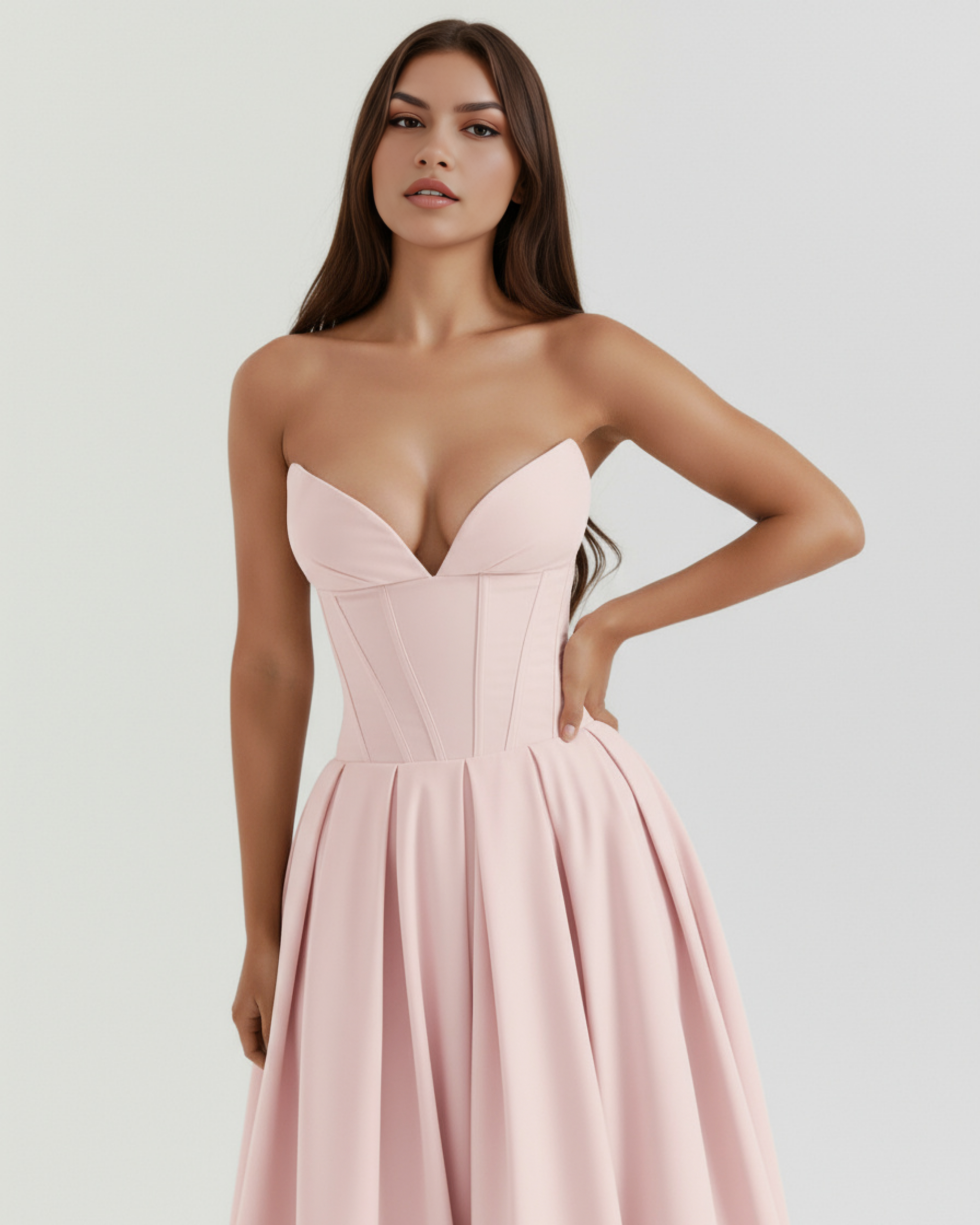 Dress | Feminine Chic Sculpted Bodice, Voluminous Skirt, Special Occasions ICYBOO