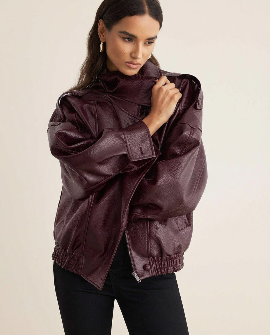ARIA | Uptown Leather Jacket ICYBOO