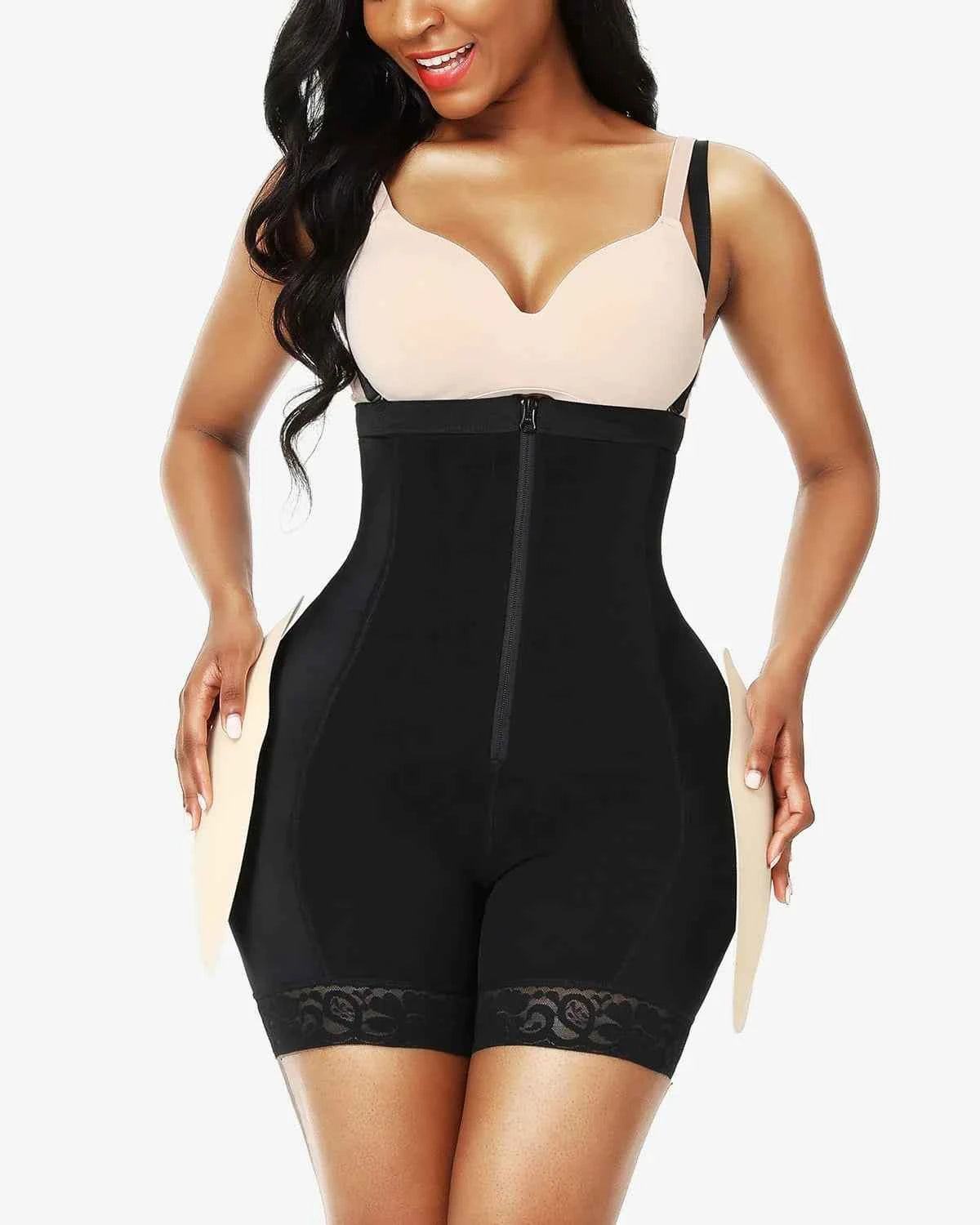 Bare Essentials AirSlim Padded Butt Lifter Short - Black