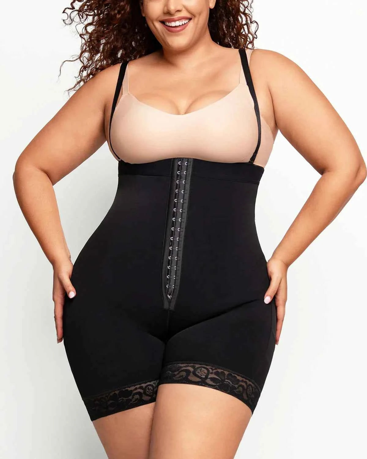 Bare Essentials Strapless Midi Shaper - Black Sculpting