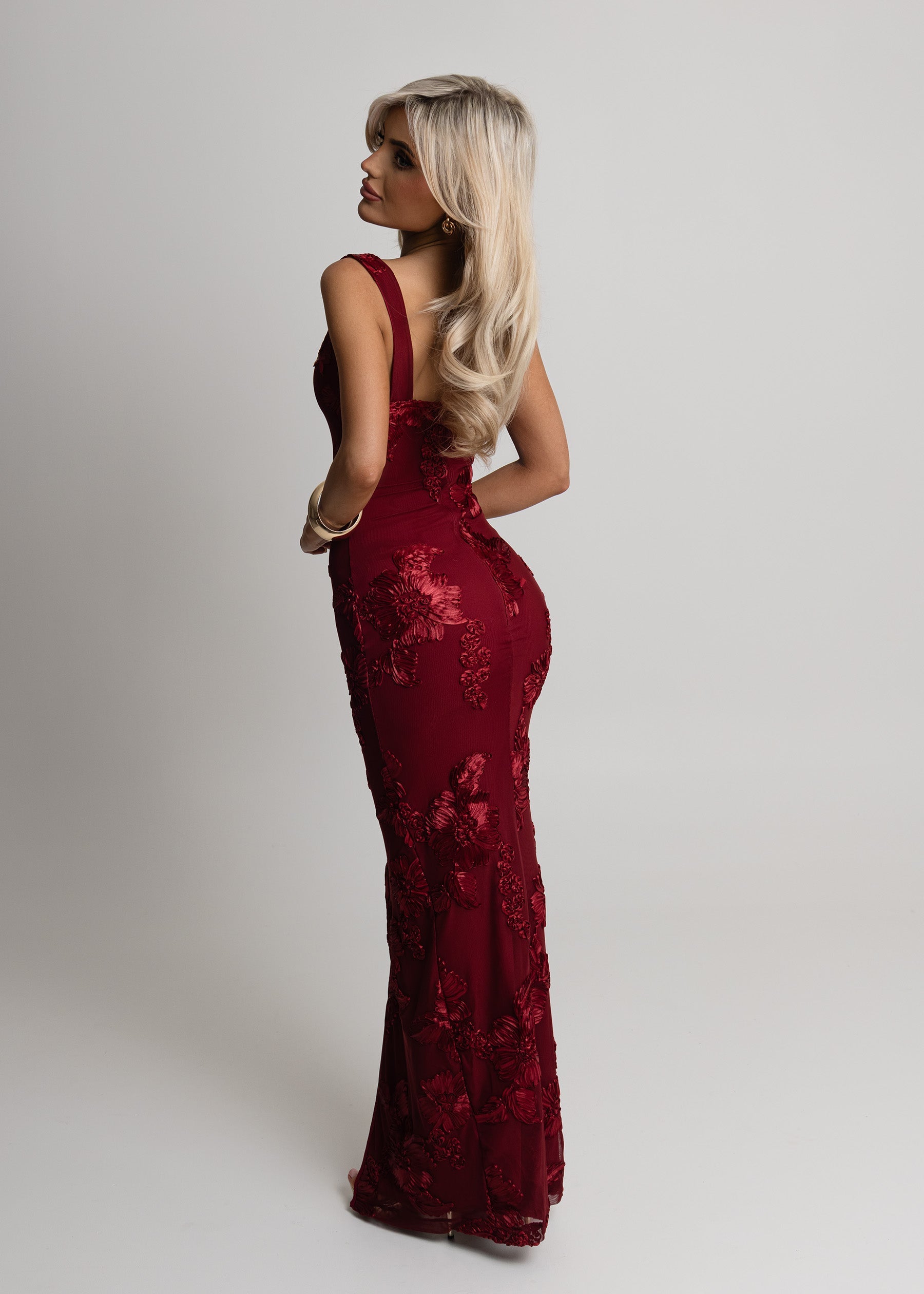 Atomic Heart Maxi Dress - Wine ICYBOO