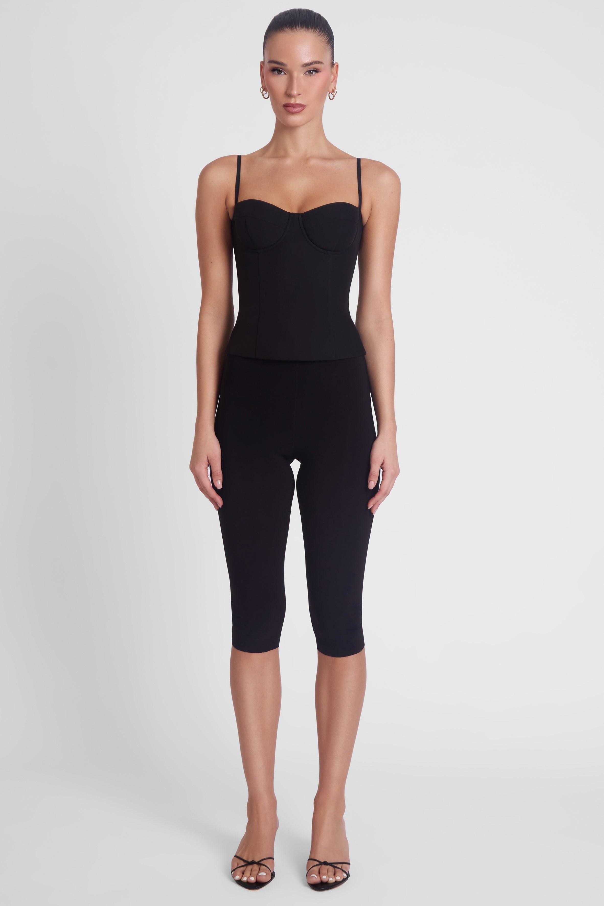 Black Bali Corset Bustier Top ICYBOO