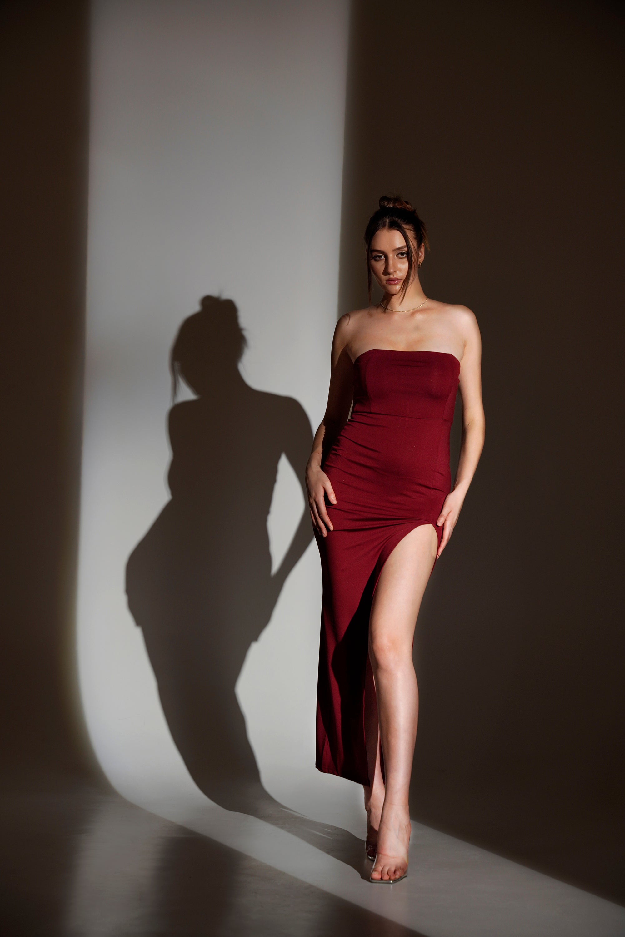 RACHEL Maxi Split Front Dress ICYBOO