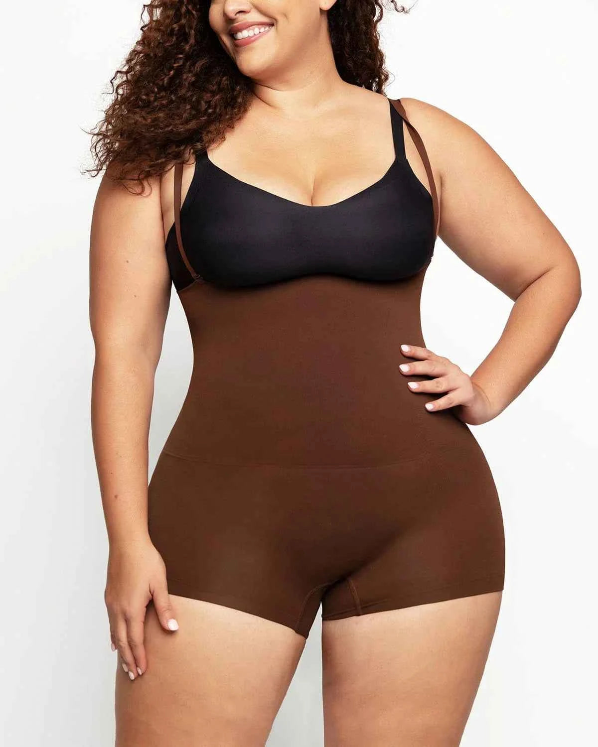 Bare Essentials Eco Shaper Boyshort - Black Seamless