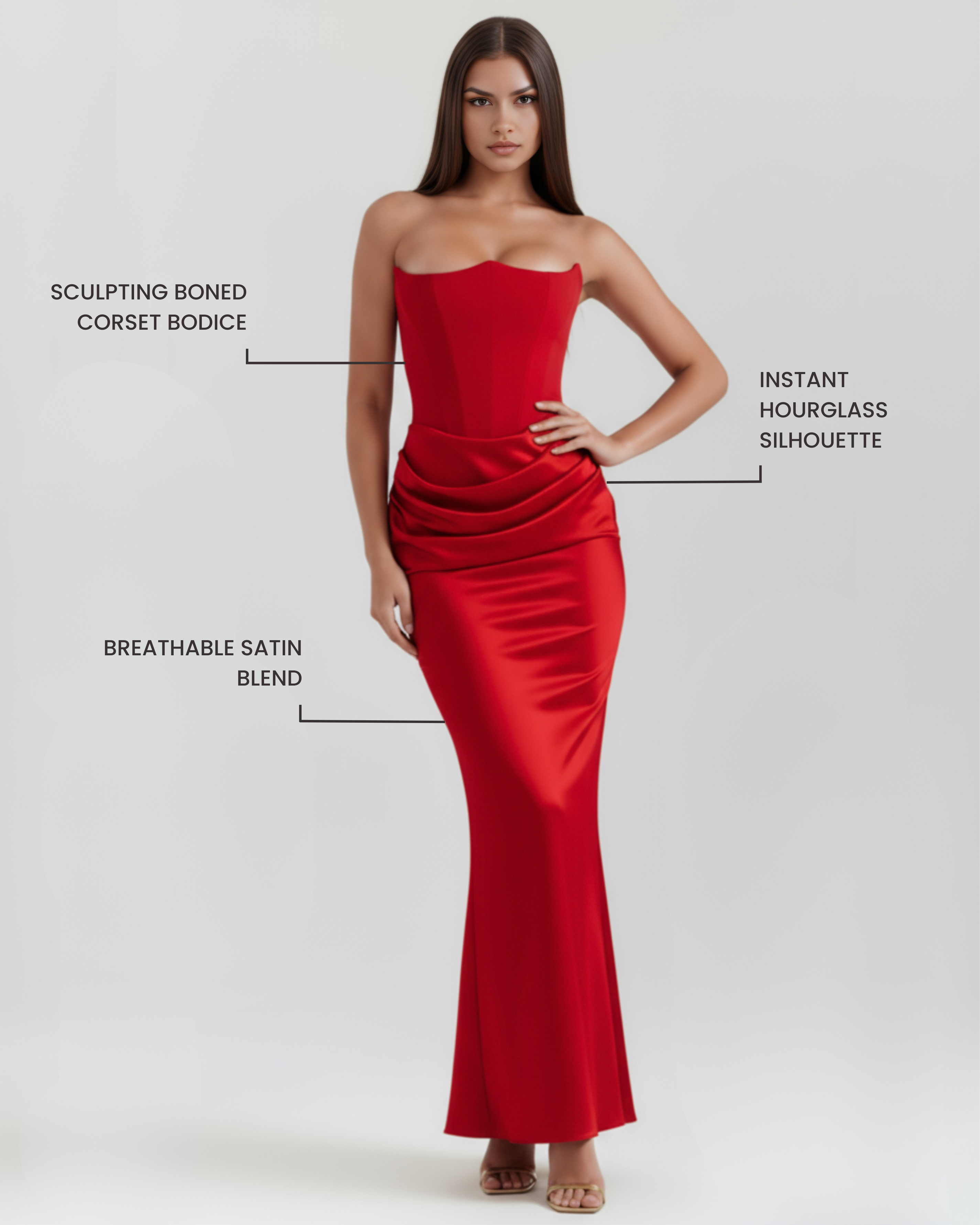 Corset Dress | Almond Muse Style, Boned Bodice, Glamorous Events ICYBOO