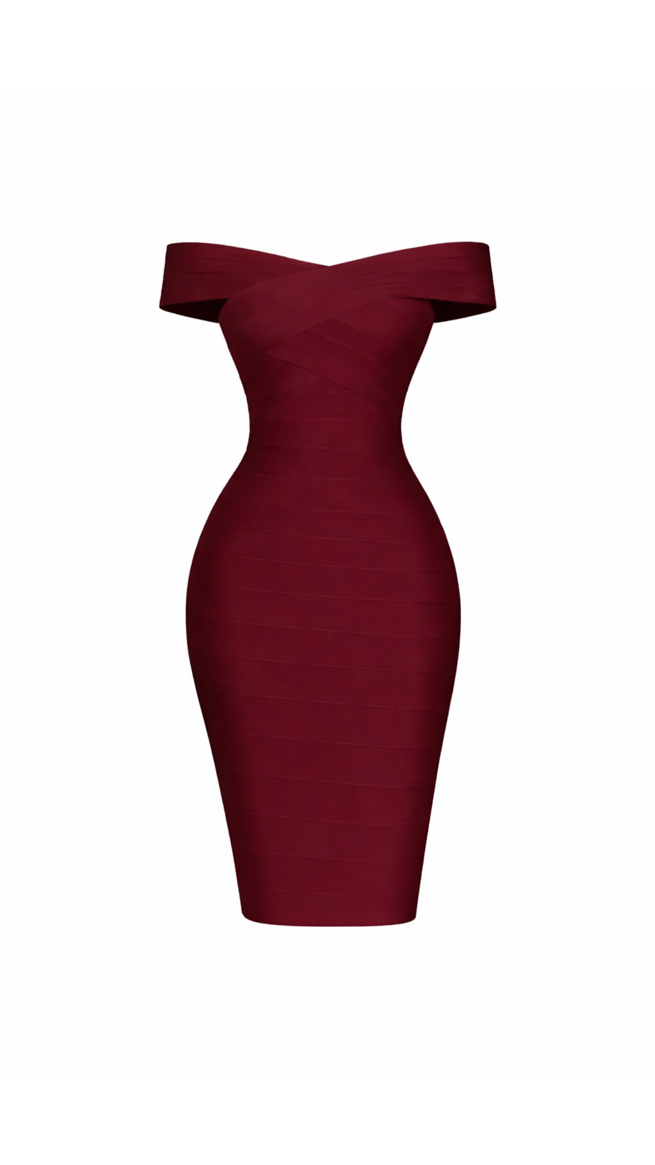 Camille Off-Shoulder Bandage Midi Dress - ICYBOO