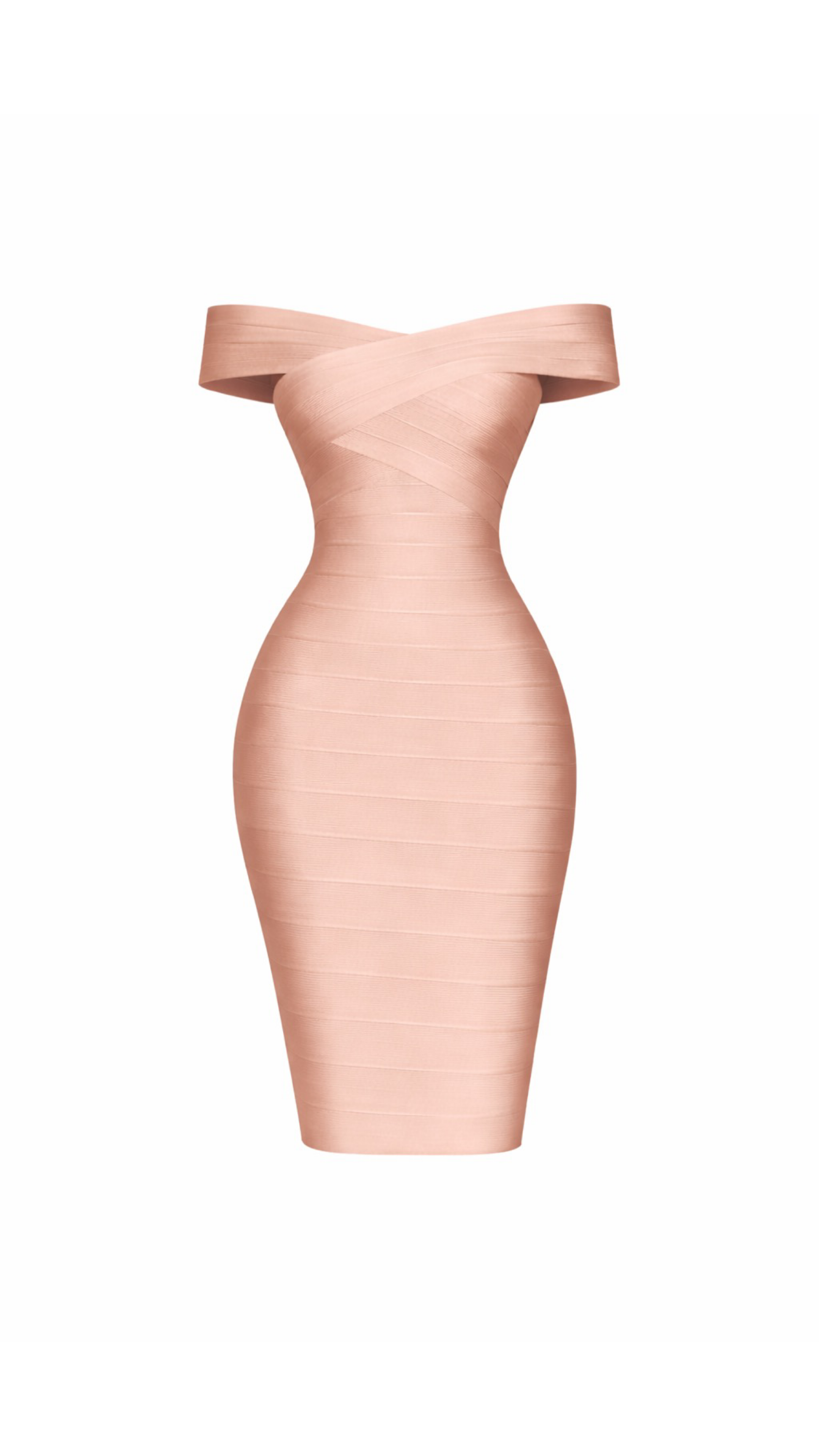 Camille Off-Shoulder Bandage Midi Dress - ICYBOO