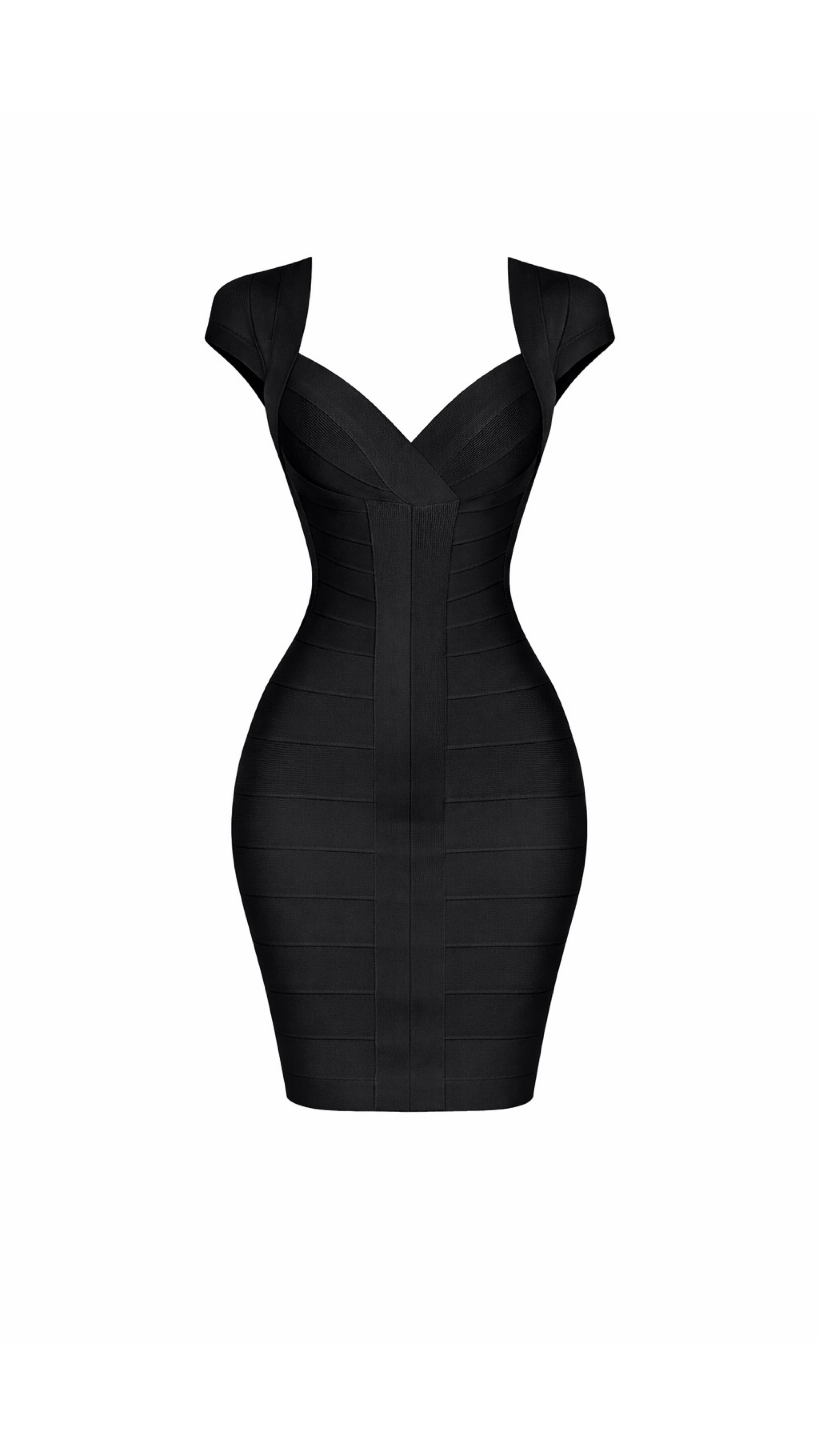 Aysha Deep V Bandage Mini Dress - ICYBOO