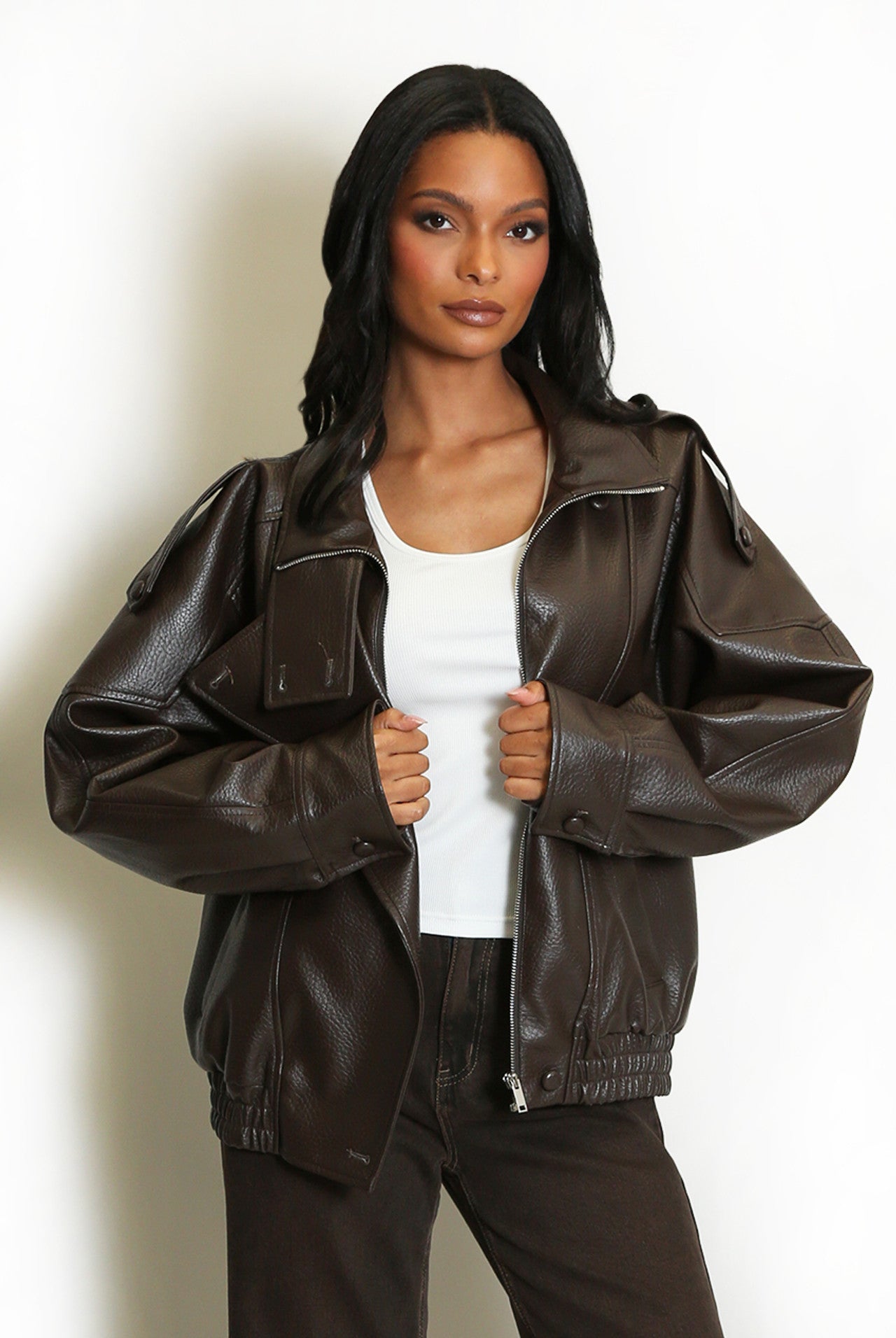 ARIA | Uptown Leather Jacket ICYBOO