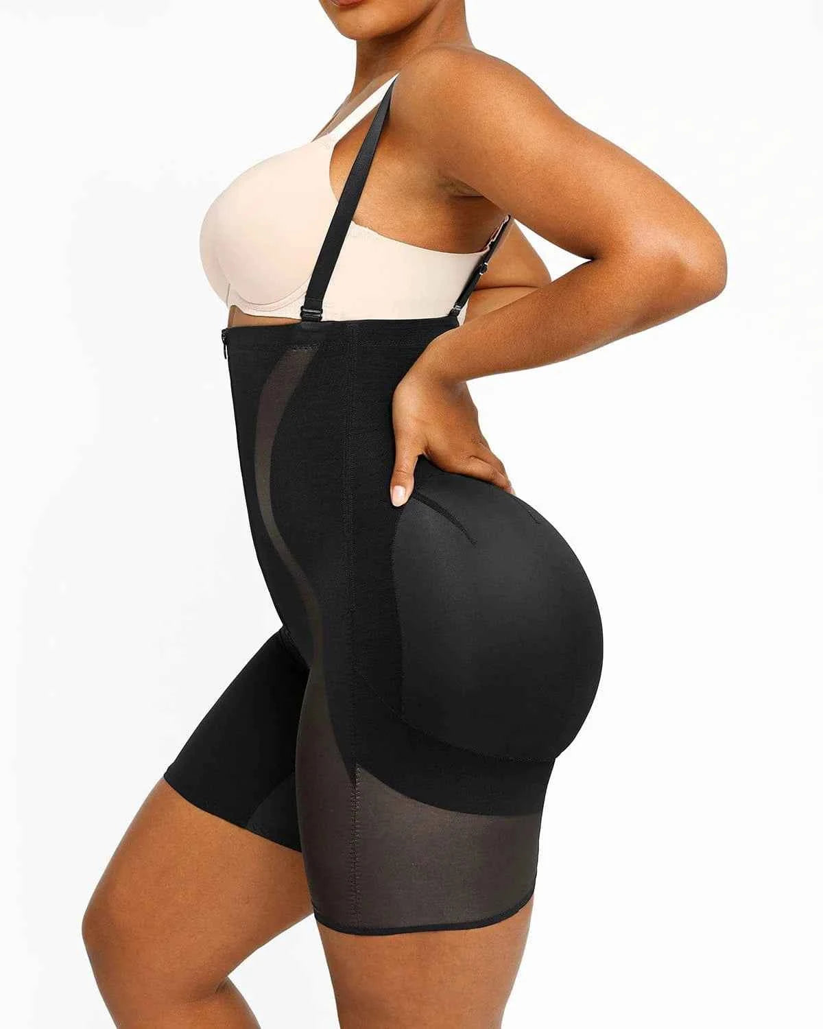 Curve Code™ Mini Sculpting Shorts - Black X-Shaped