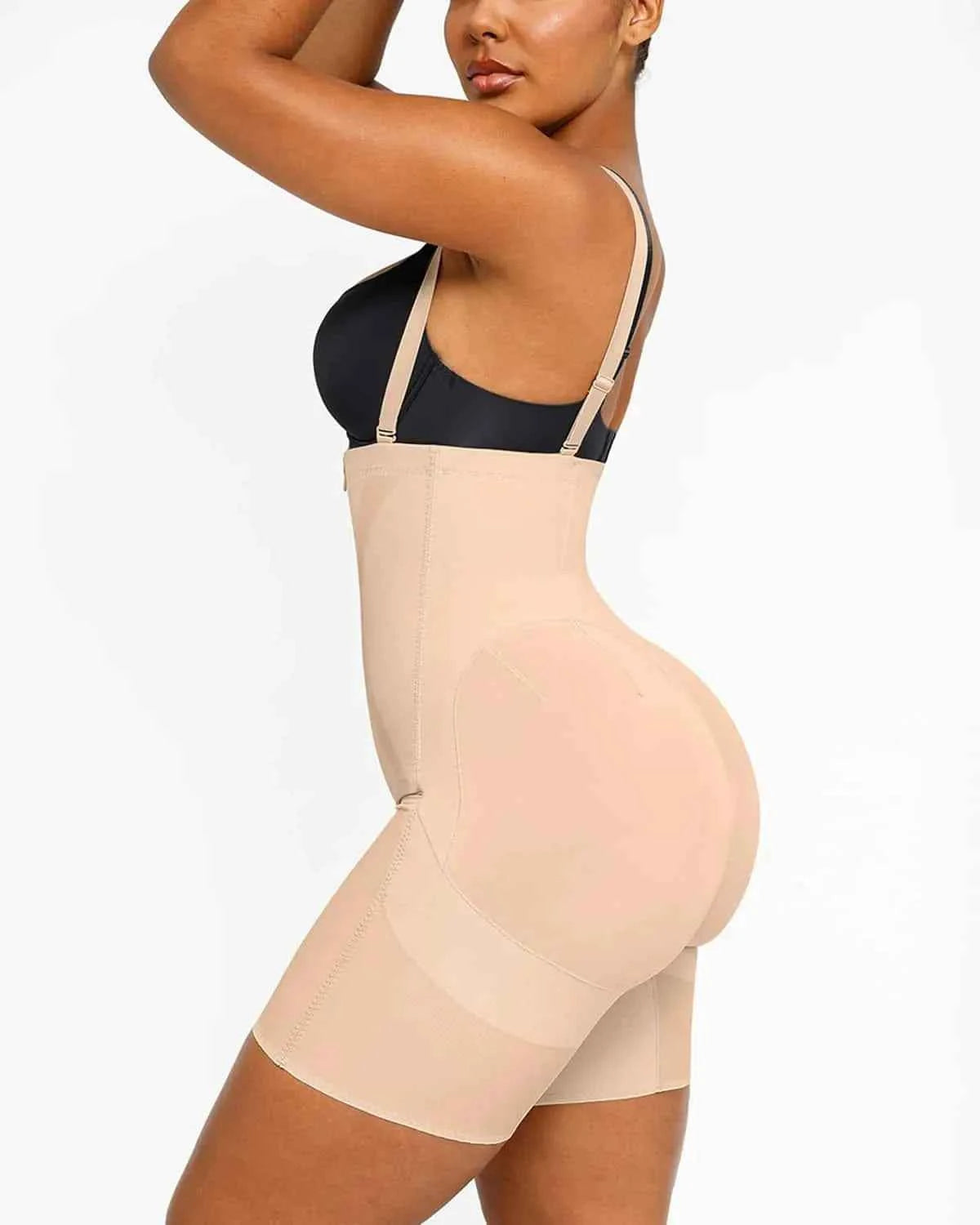 Curve Code™ Mini Sculpting Shorts - Black X-Shaped