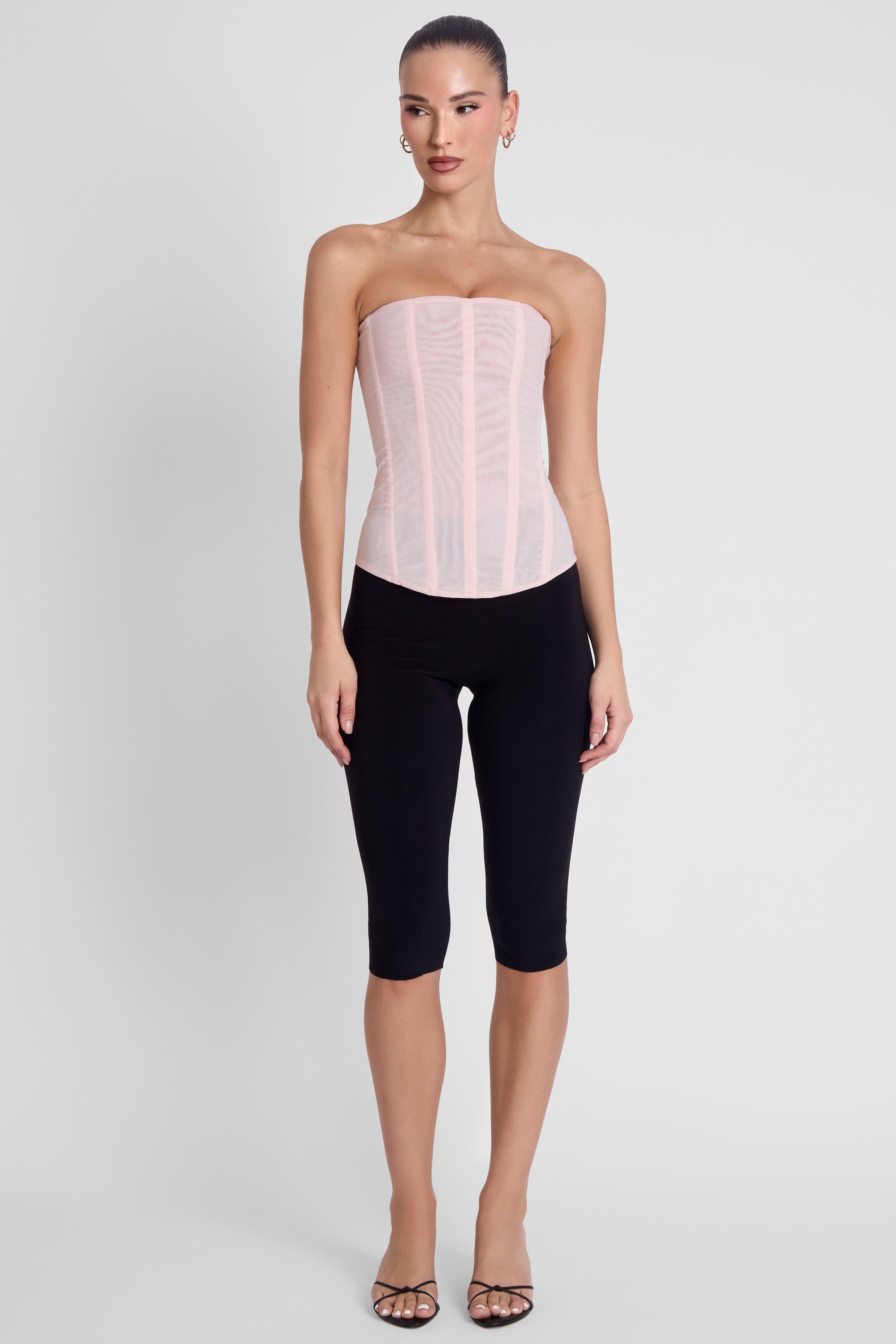 Pink Muse Mesh Corset Top ICYBOO