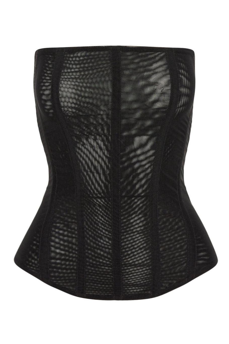 Black Muse Mesh Corset Top ICYBOO
