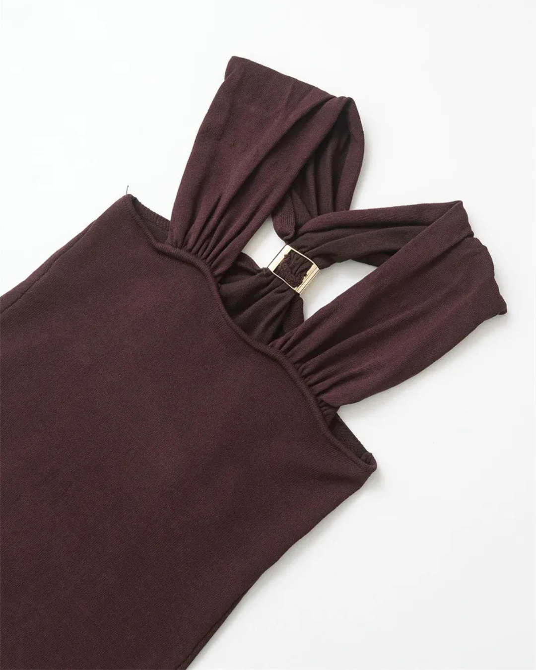 ARIA | Mocha Halter Top ICYBOO