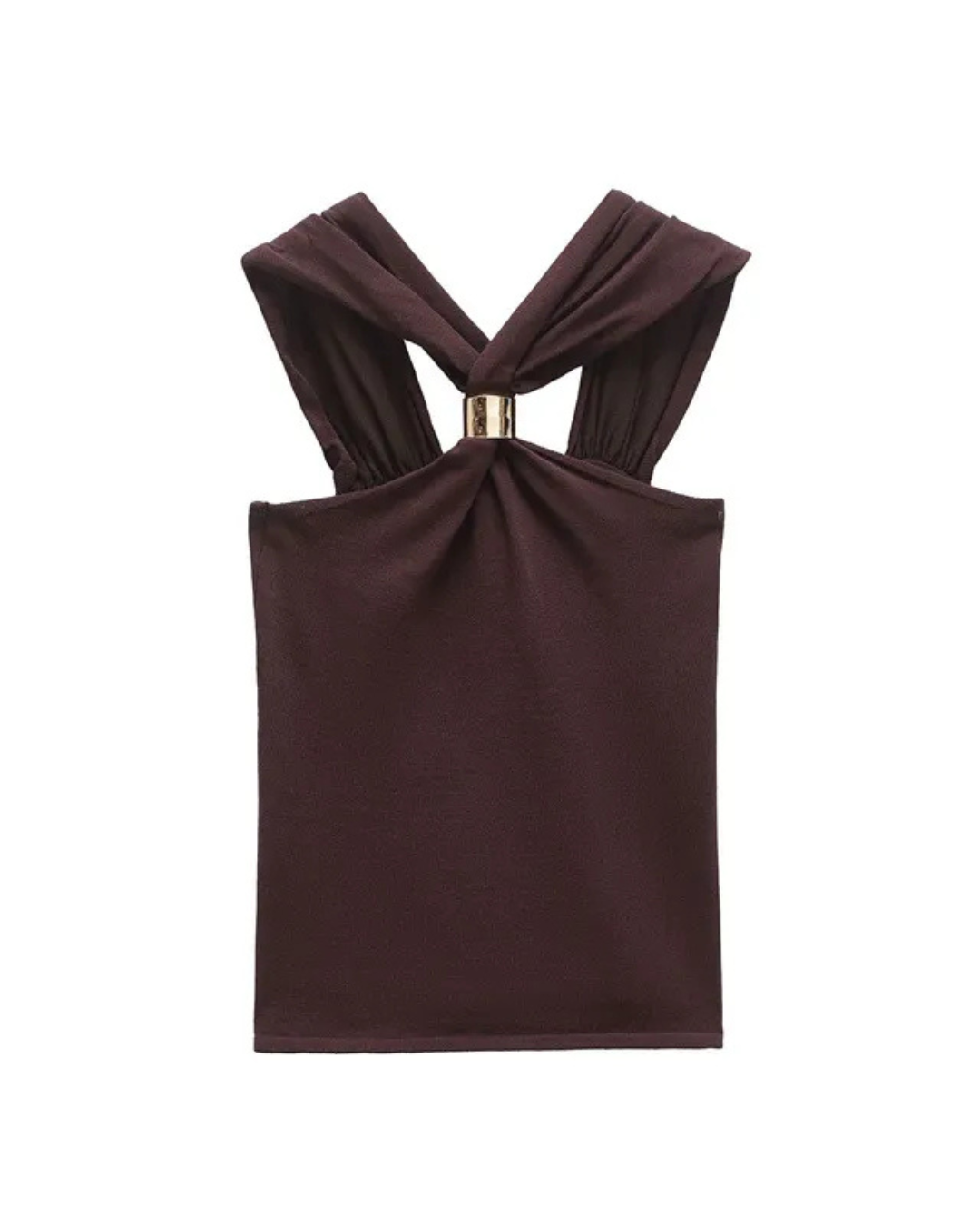 ARIA | Mocha Halter Top ICYBOO