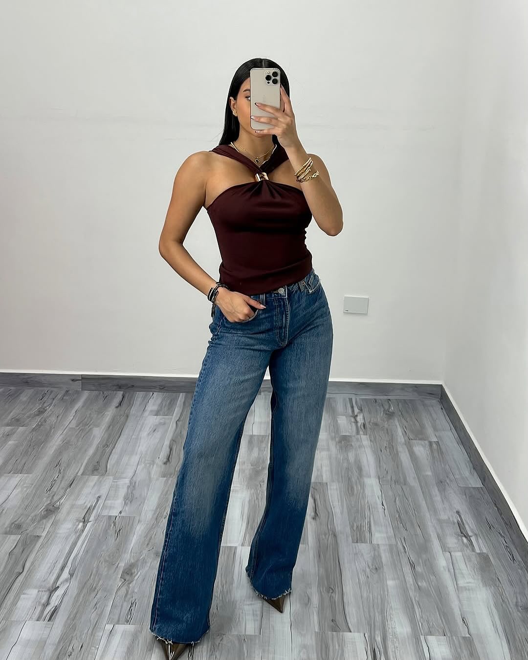 ARIA | Mocha Halter Top ICYBOO