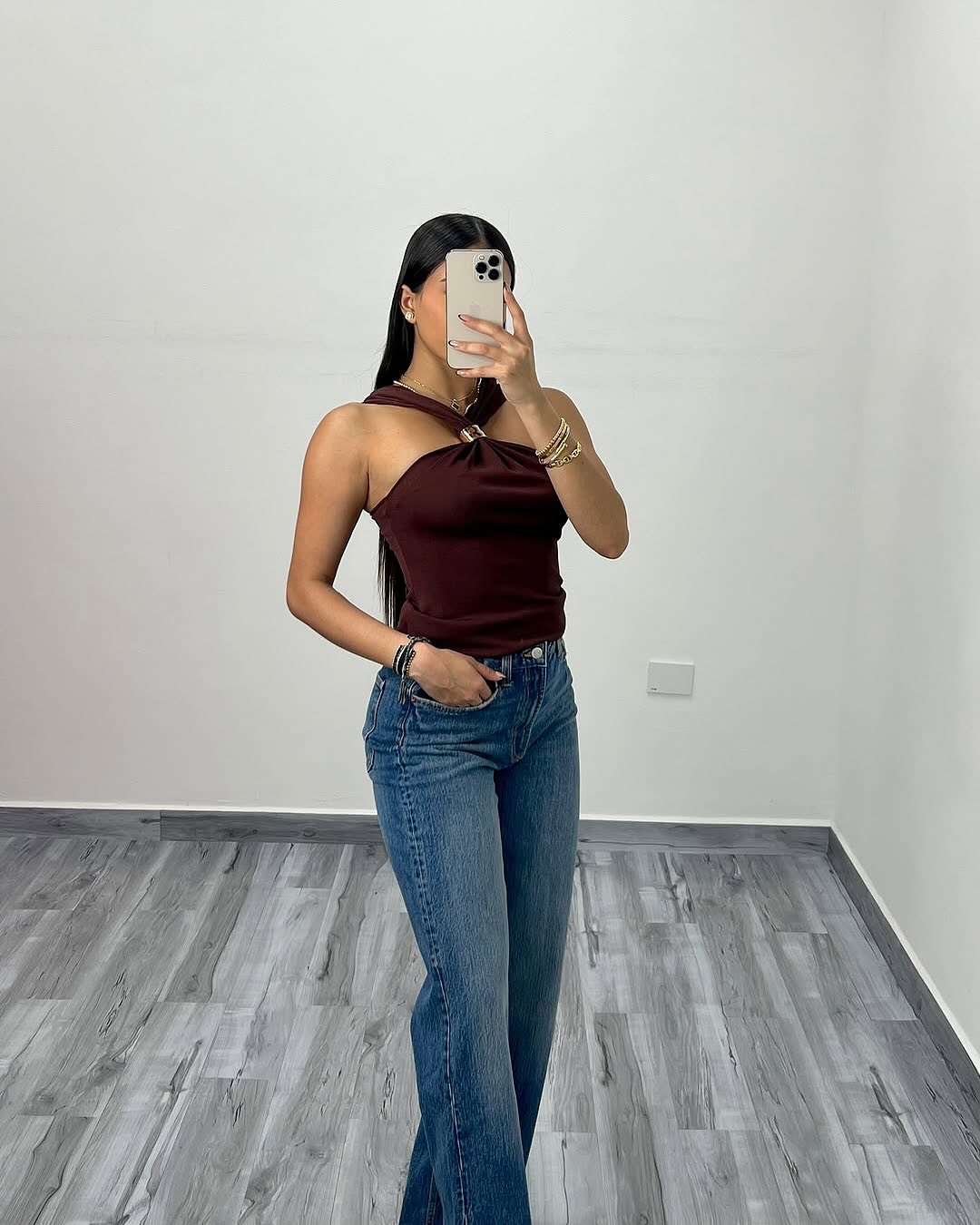 ARIA | Mocha Halter Top ICYBOO