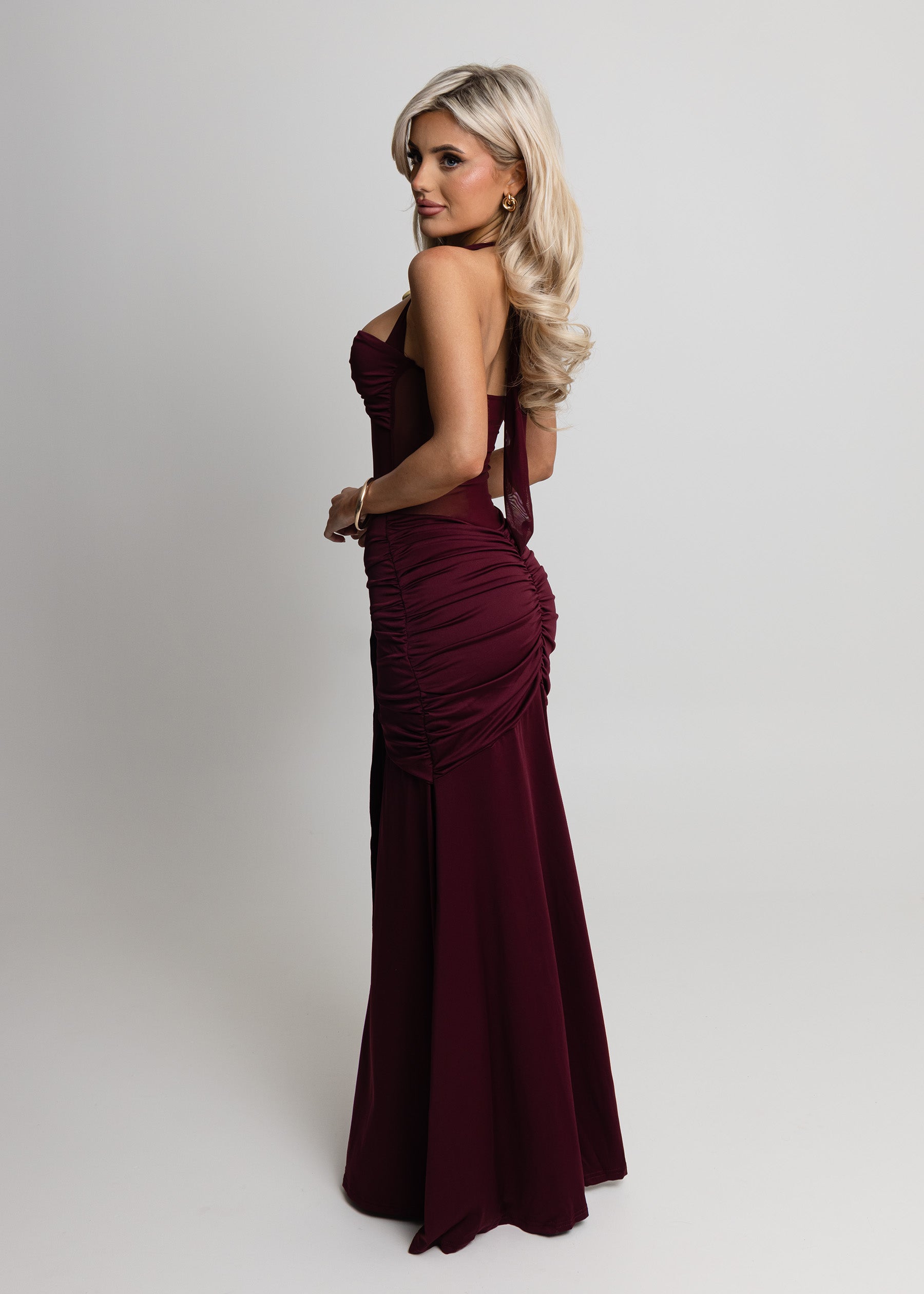 Timeless Passion Maxi Dress - Wine ICYBOO
